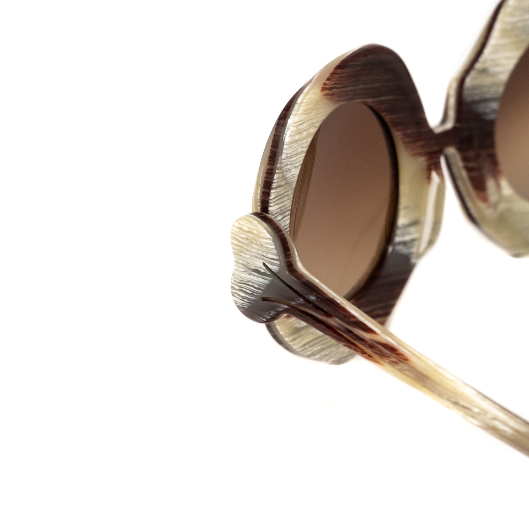 Jeremy Scott Sunglasses Bones Special Cream and Brown-GR8 Sunglasses