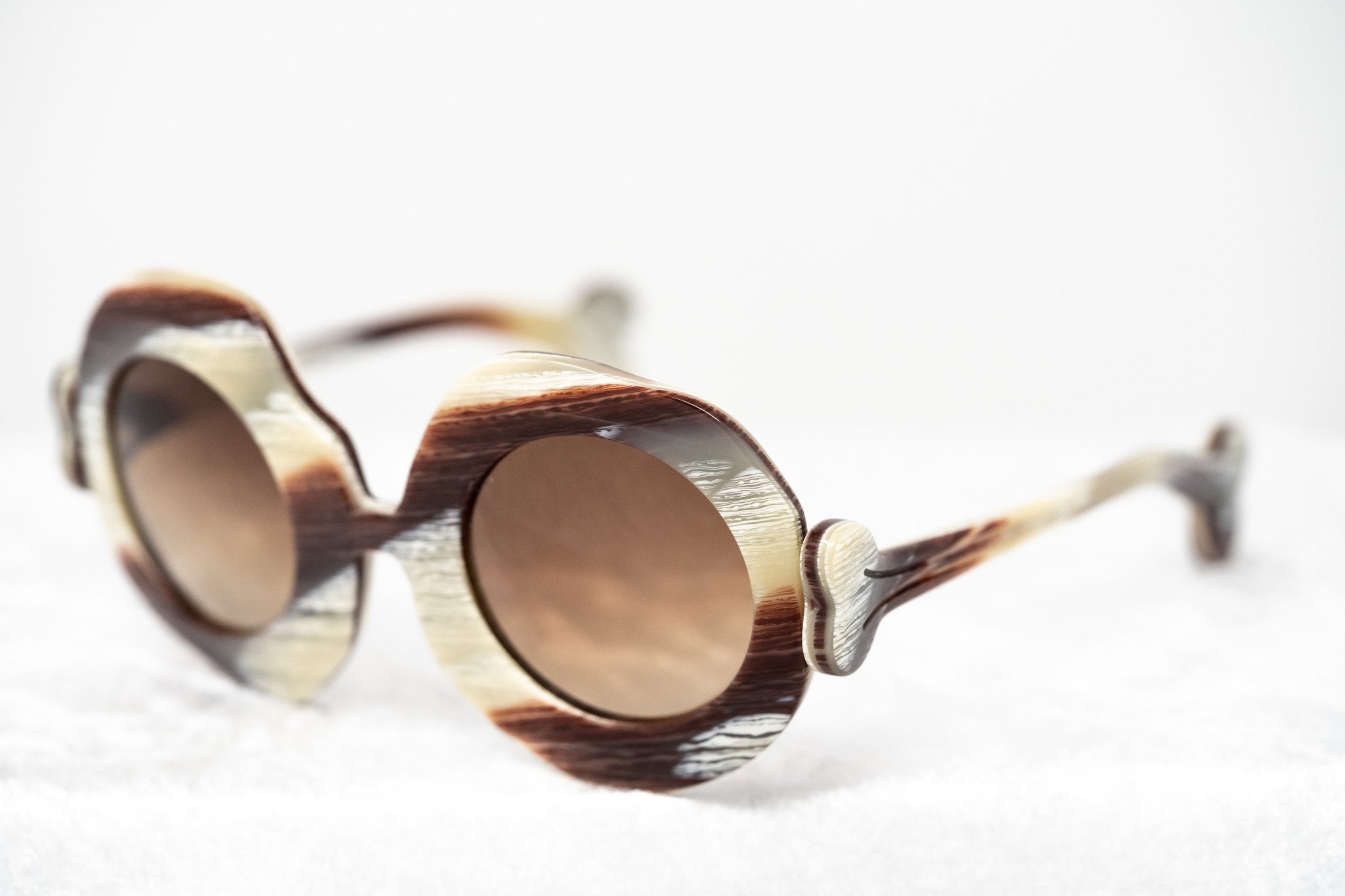 Jeremy Scott Sunglasses Bones Special Cream and Brown-GR8 Sunglasses