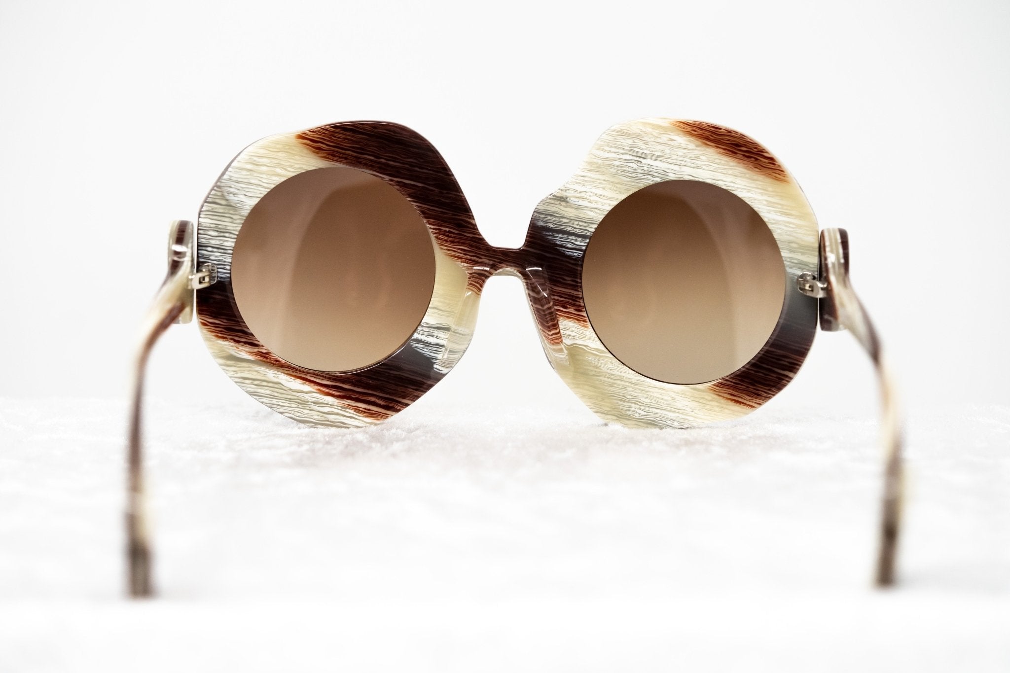 Jeremy Scott Sunglasses Bones Special Cream and Brown-GR8 Sunglasses