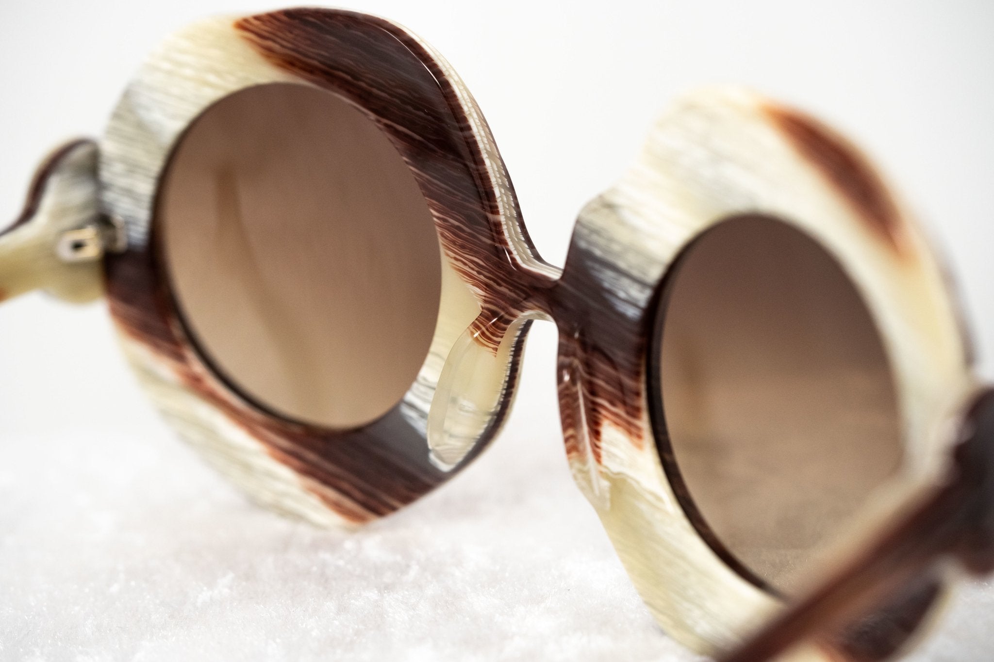 Jeremy Scott Sunglasses Bones Special Cream and Brown-GR8 Sunglasses