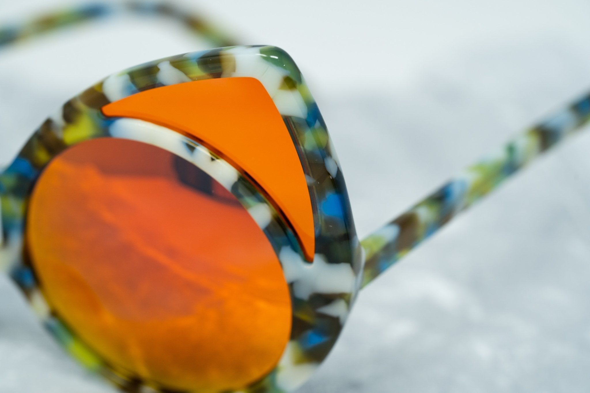 Khaleda And Fahad Sunglasses Cat Eyes Coloured Tortoise Shell and Orange-GR8 Sunglasses