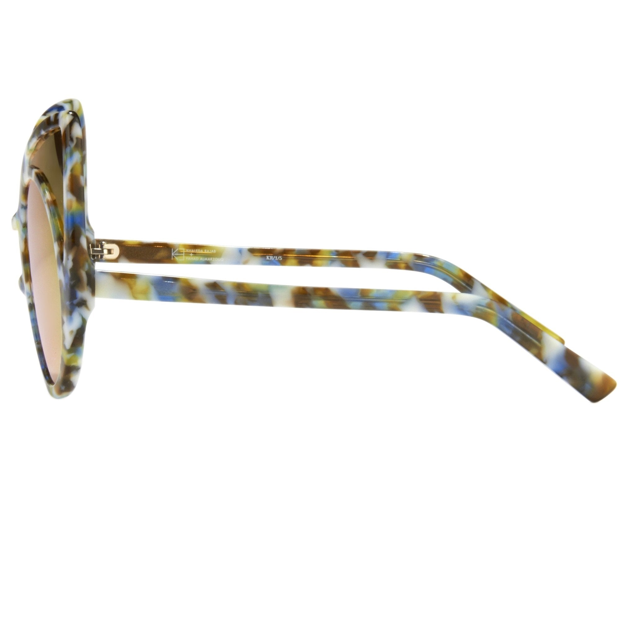 Khaleda And Fahad Sunglasses Cat Eyes Coloured Tortoise Shell and Orange-GR8 Sunglasses