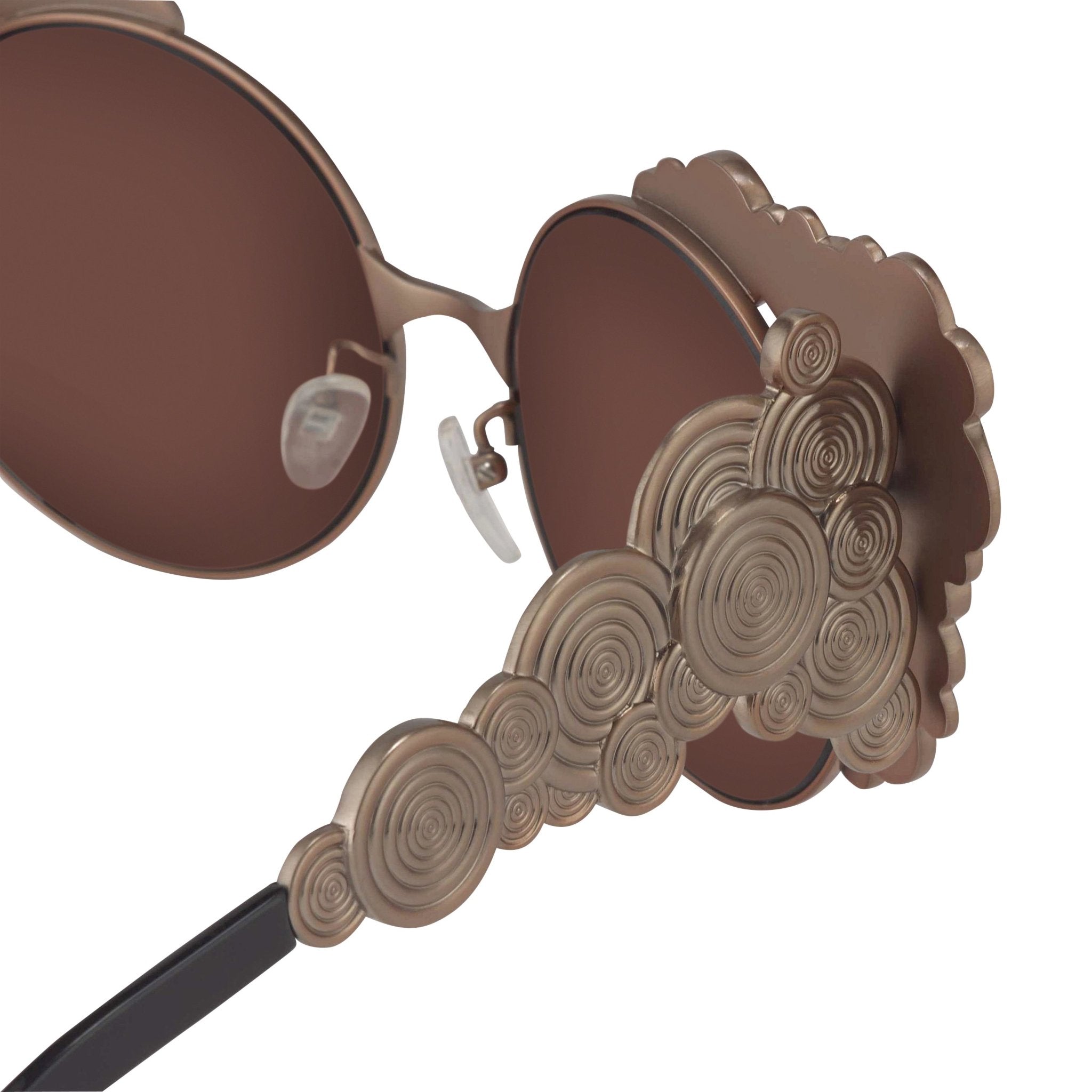 Khaleda And Fahad Ladies Sunglasses Cat Eyes Rose Gold KR2C3SUN-GR8 Sunglasses