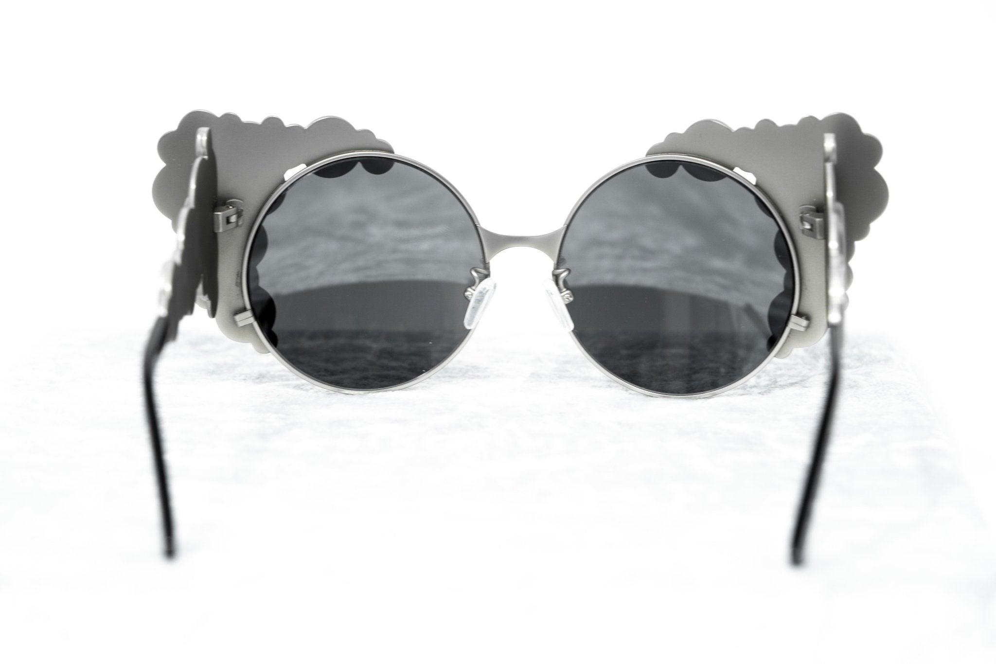 Khaleda And Fahad Ladies Sunglasses Cat Eyes Silver and Platinum KR2C2SUN-GR8 Sunglasses