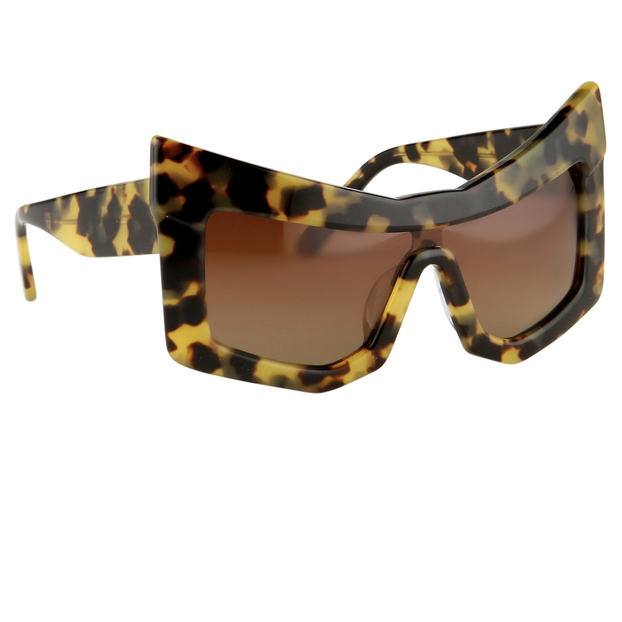 Kokon To Zai Ladies Sunglasses Mask Tortoise Shell and Brown KTZ7C2SUN-GR8 Sunglasses