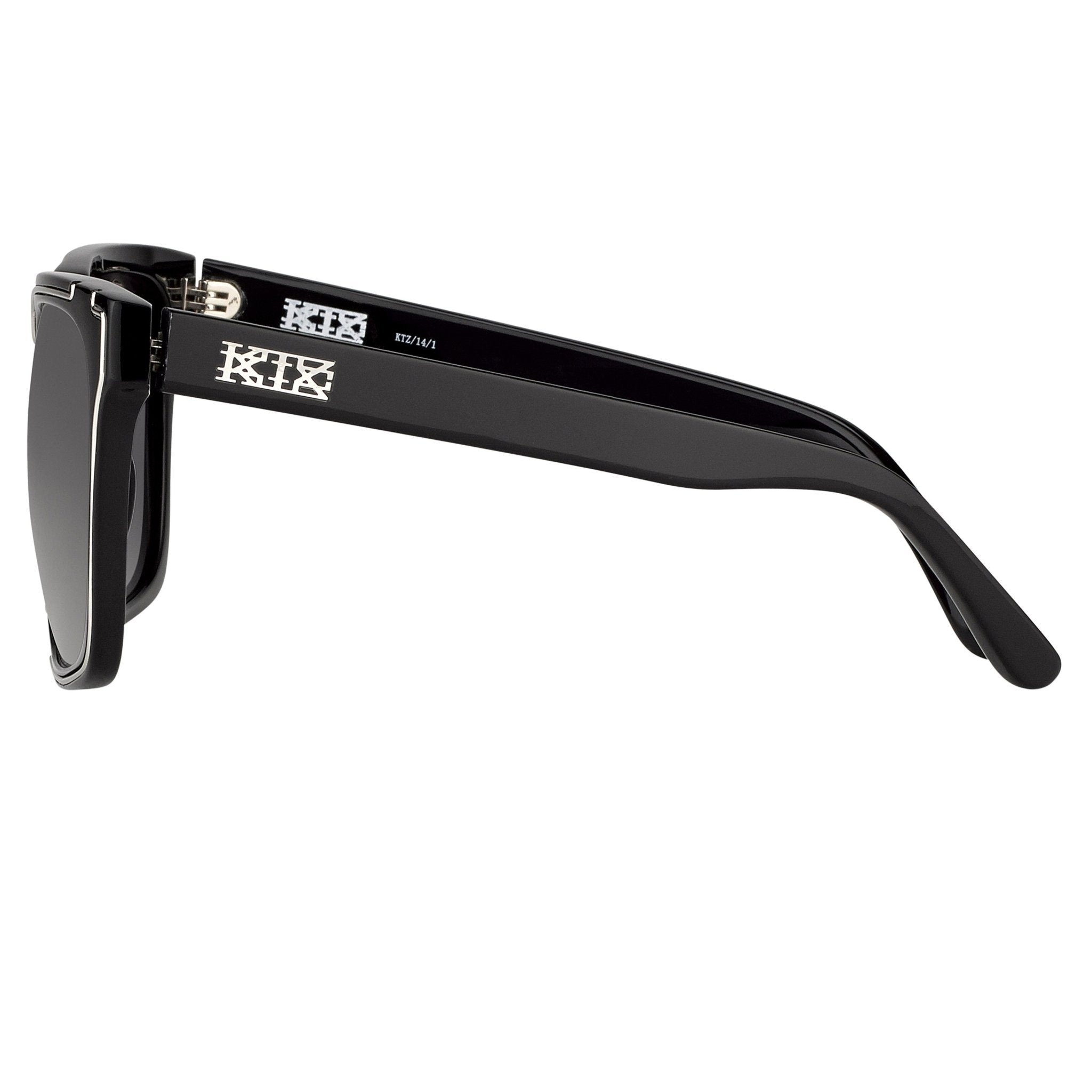 Kokon To Zai Sunglasses D-Frame Black and Grey KTZ14C1SUN-GR8 Sunglasses