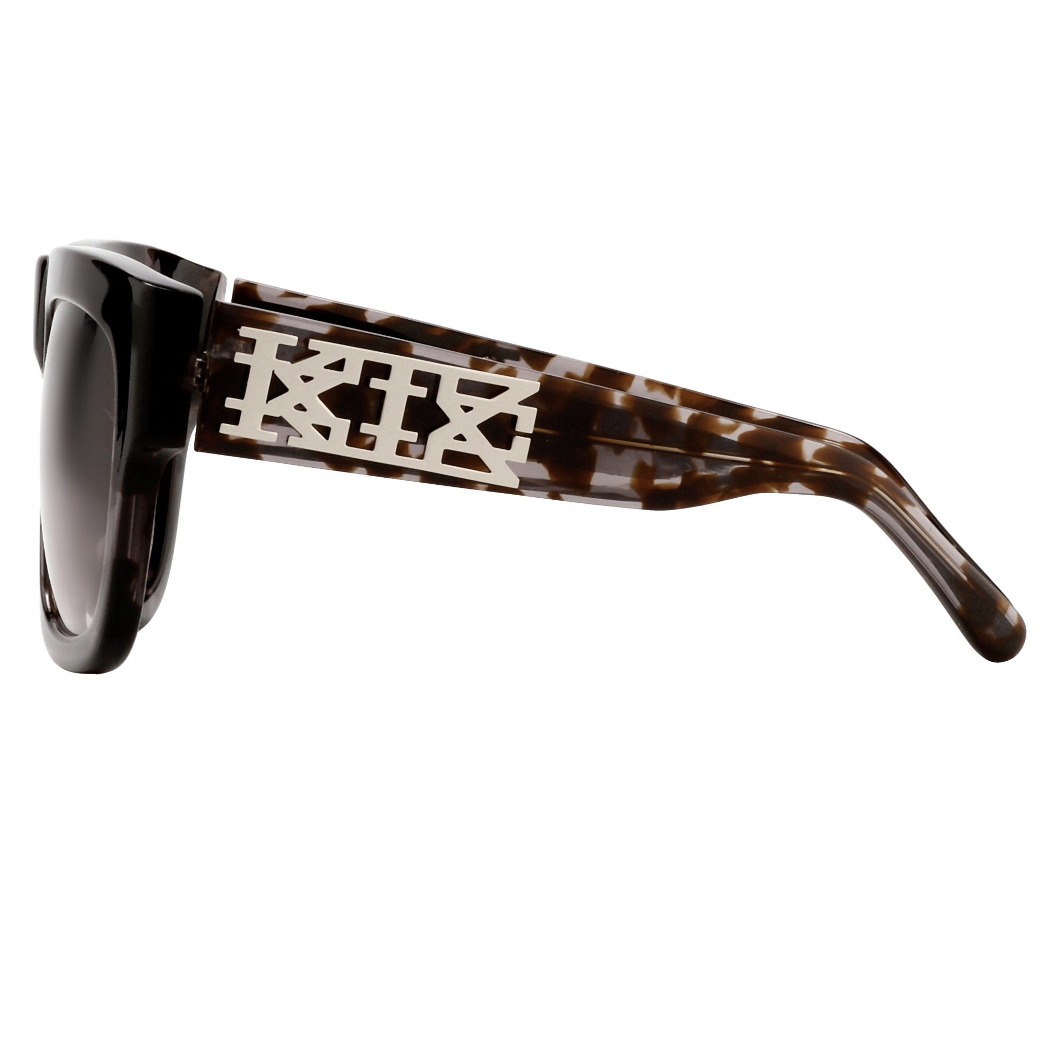 Kokon To Zai Sunglasses D-Frame Black Tortoiseshell and Grey-GR8 Sunglasses