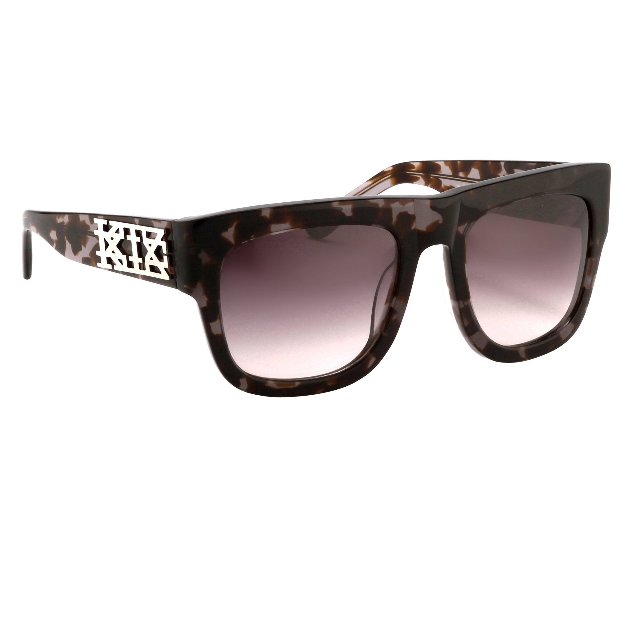 Kokon To Zai Sunglasses D-Frame Black Tortoiseshell and Grey-GR8 Sunglasses