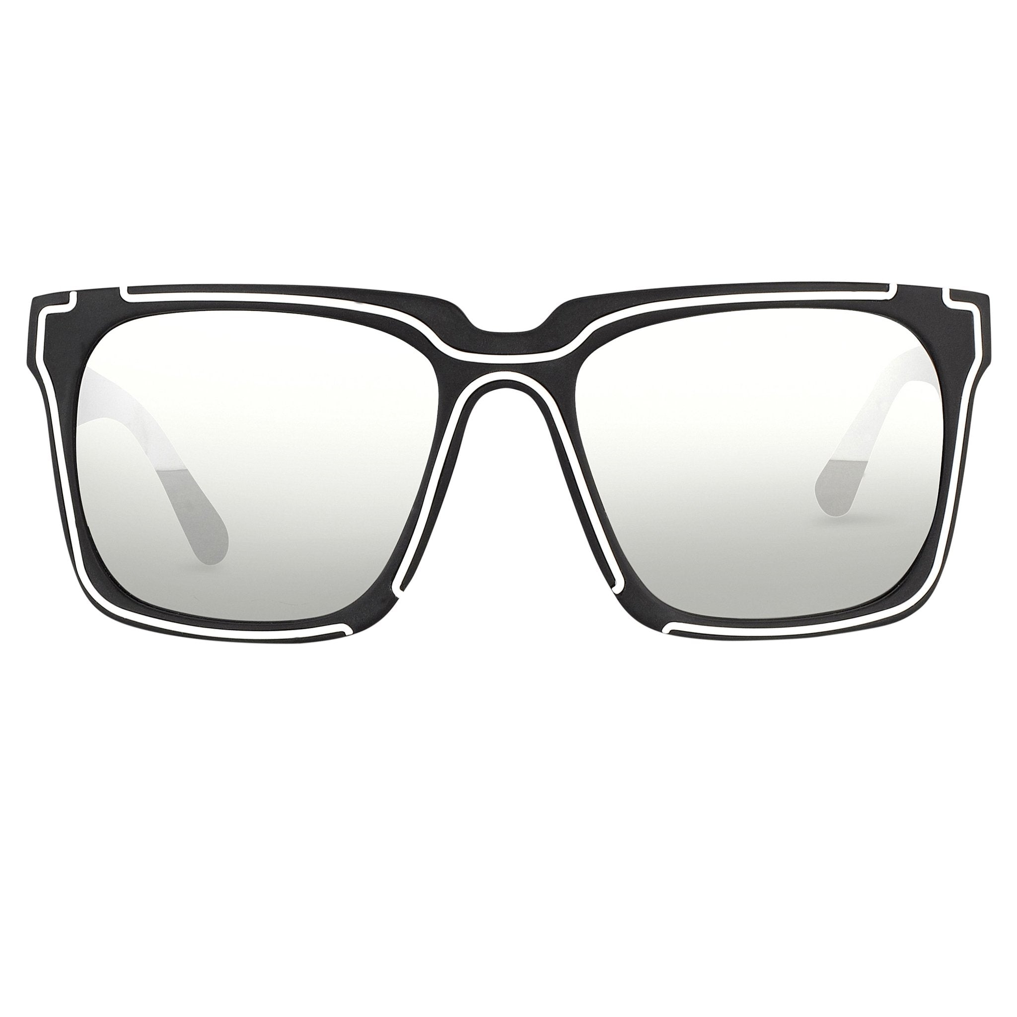 Kokon To Zai Sunglasses D-Frame Black and Silver KTZ14C2SUN-GR8 Sunglasses