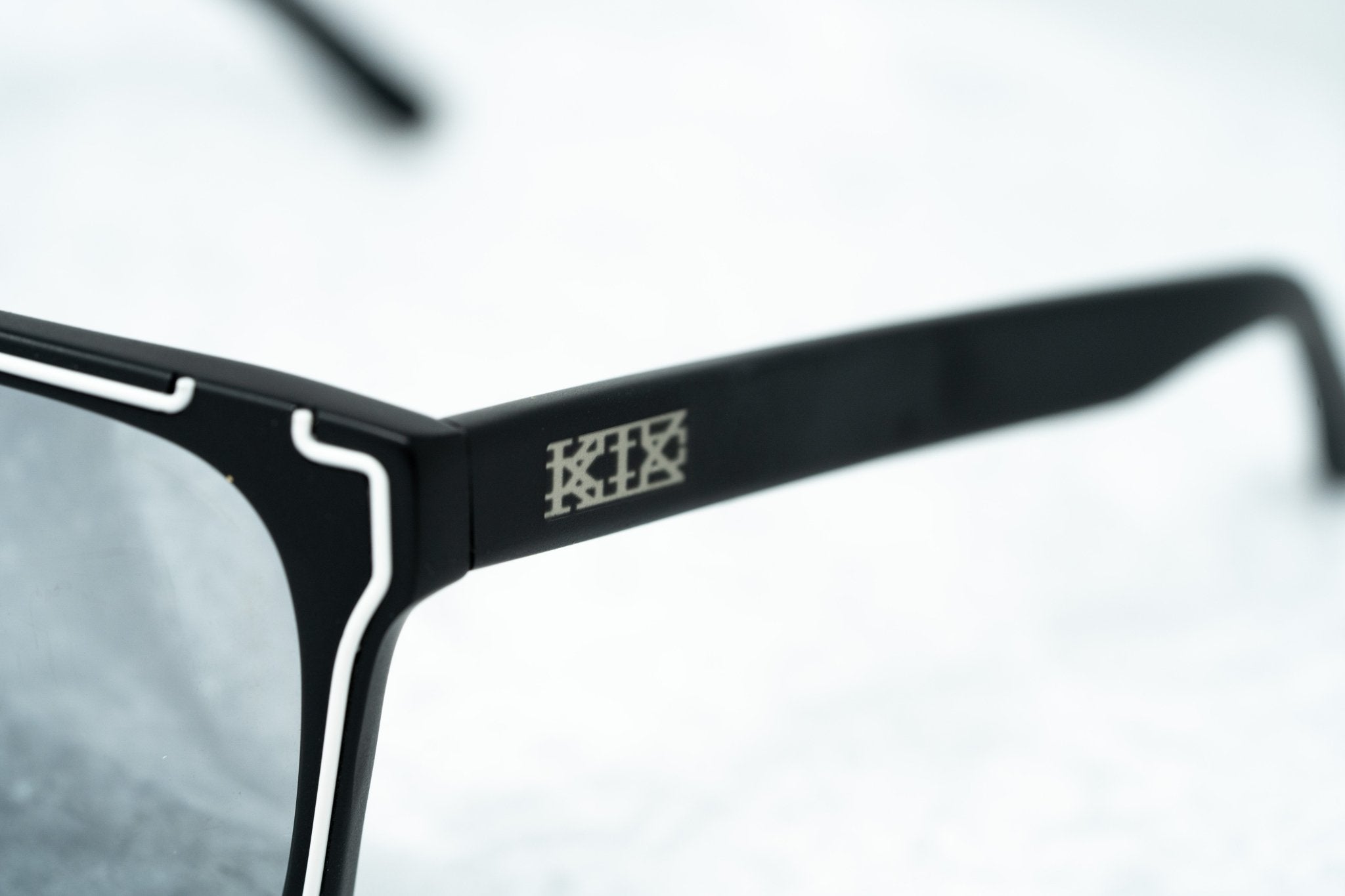 Kokon To Zai Sunglasses D-Frame Black and Silver KTZ14C2SUN-GR8 Sunglasses