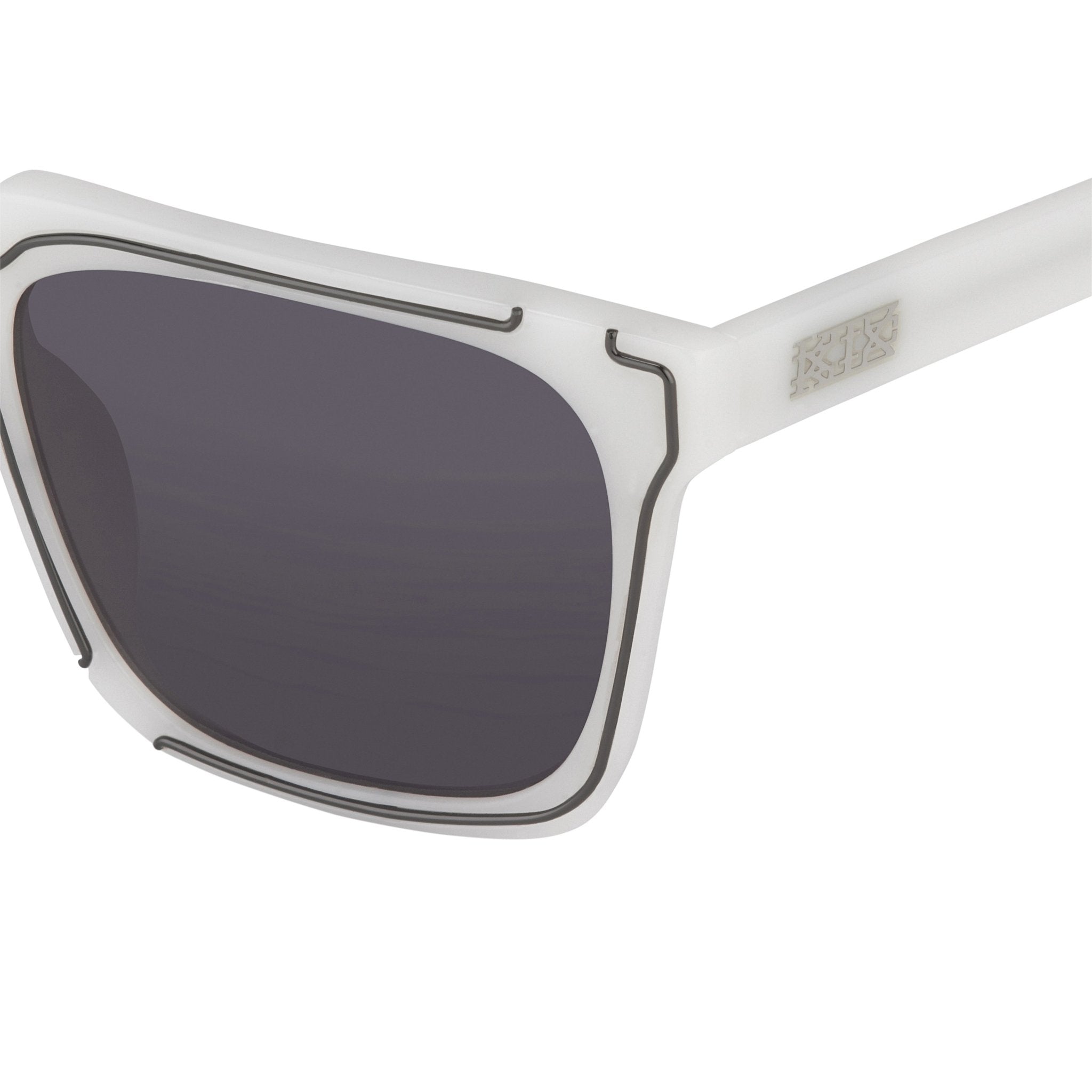 Kokon To Zai Sunglasses D-Frame White and Silver-GR8 Sunglasses