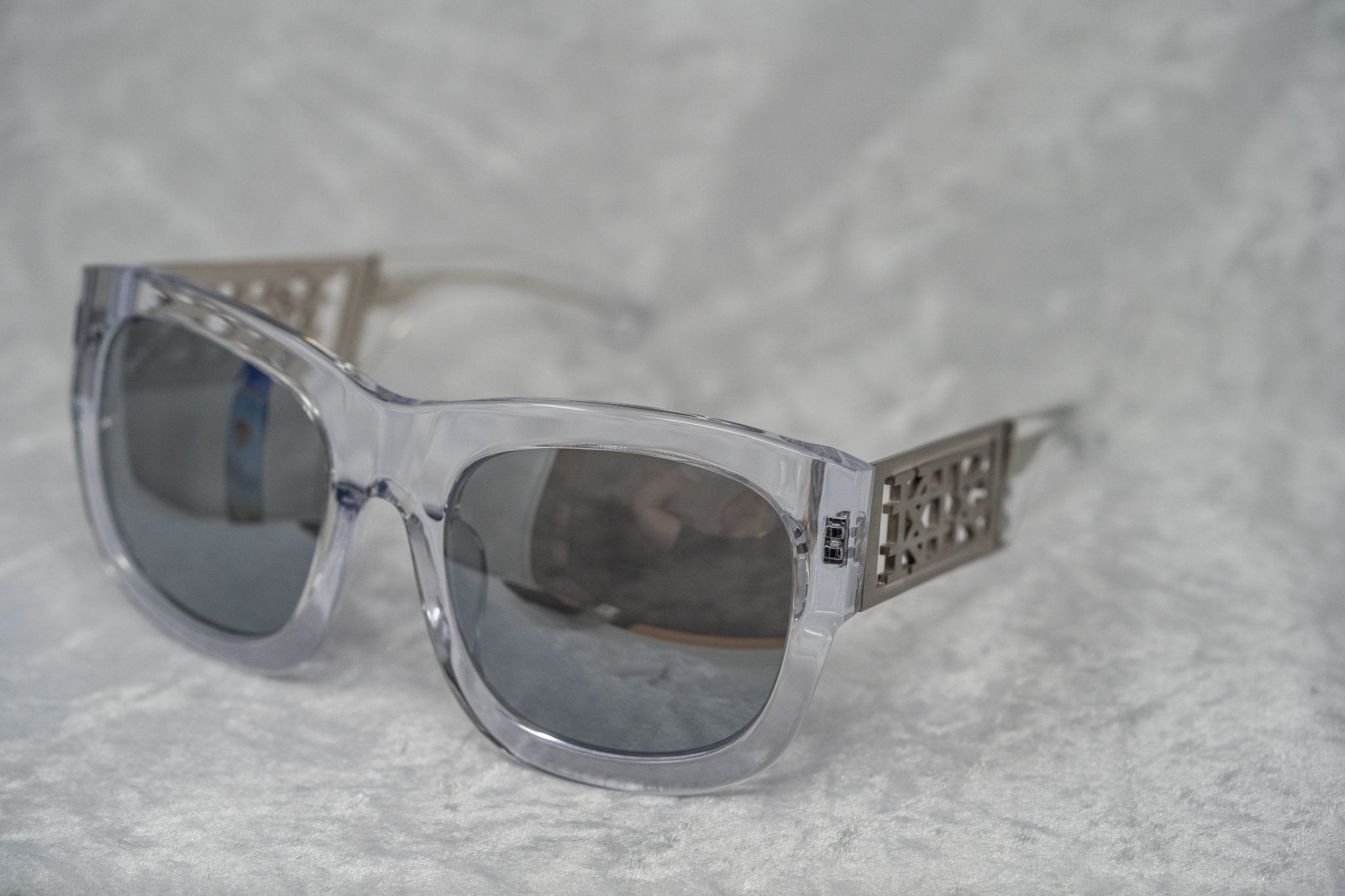 Kokon To Zai Sunglasses Oversized Clear and Silver-GR8 Sunglasses