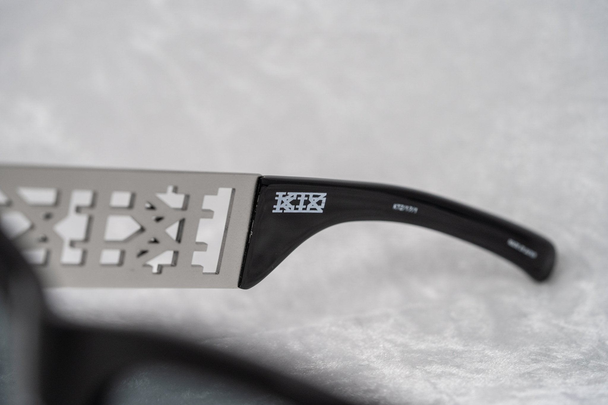 Kokon To Zai Ladies Sunglasses Oversized Glossy Black and Grey KTZ17C1SUN-GR8 Sunglasses