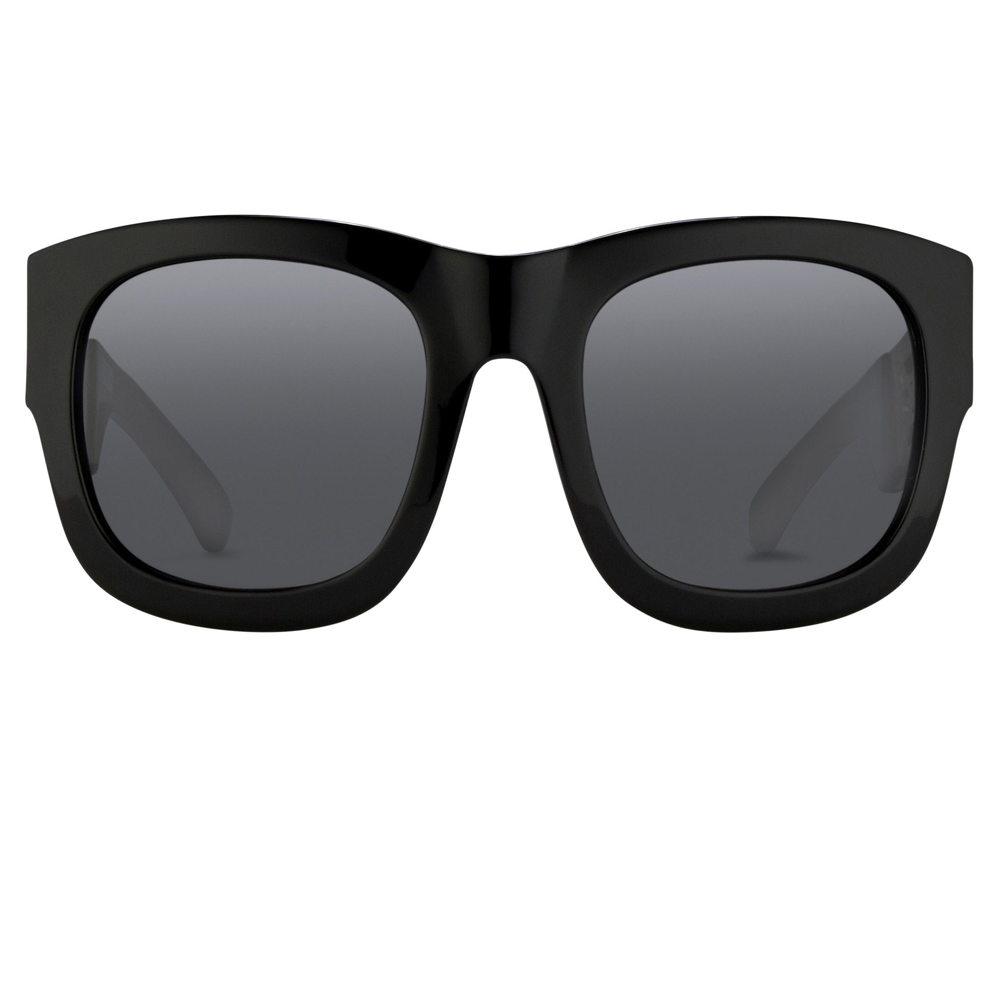 Kokon To Zai Ladies Sunglasses Oversized Glossy Black and Grey KTZ17C1SUN-GR8 Sunglasses