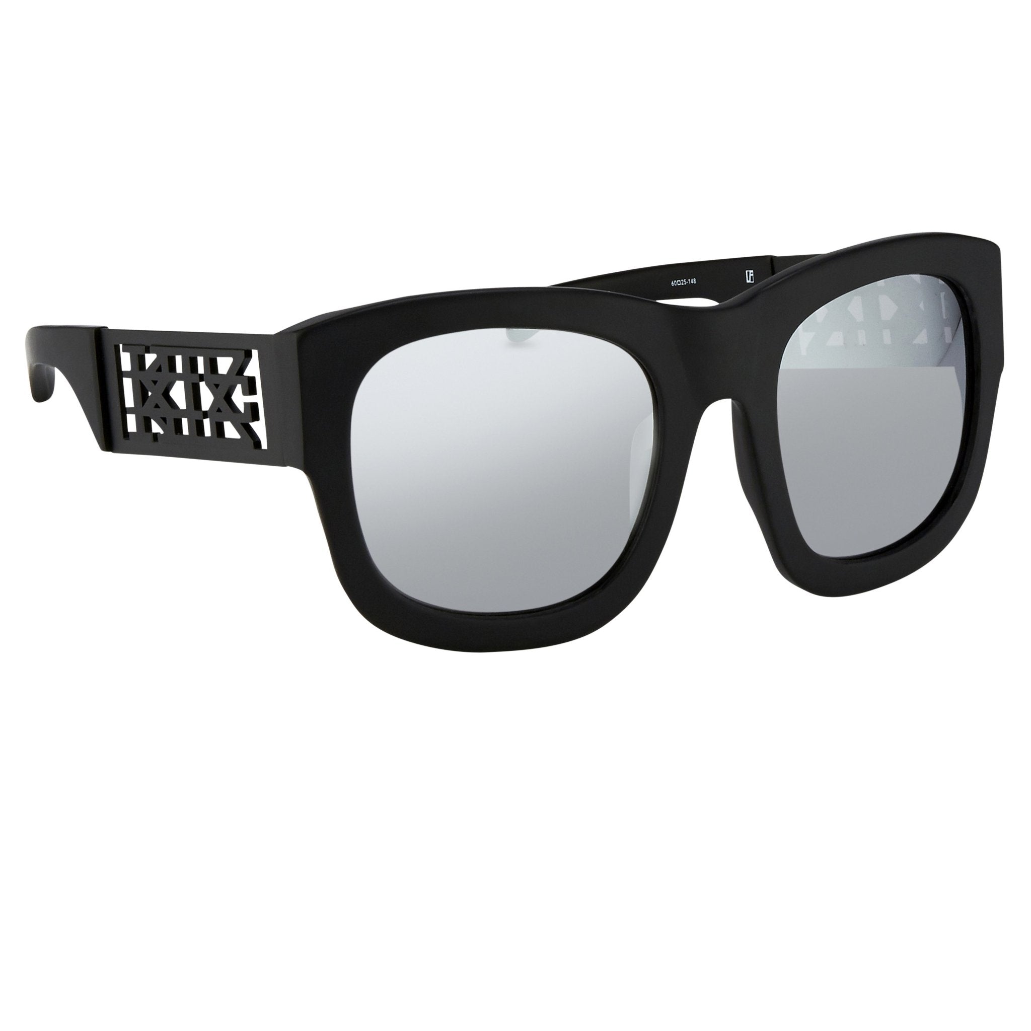 Kokon To Zai Sunglasses Oversized Matte Black and Silver-GR8 Sunglasses