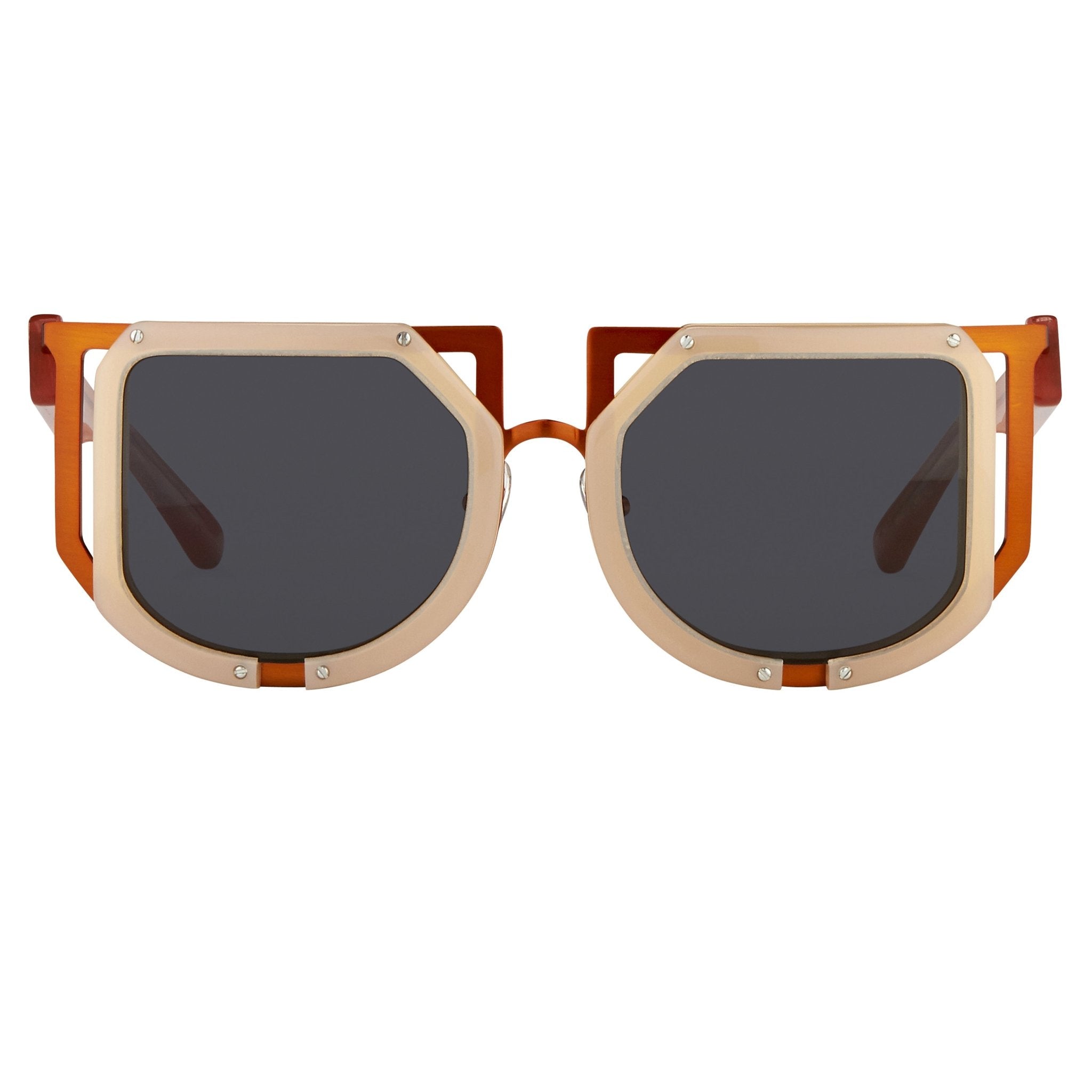 Kokon To Zai Sunglasses Special Beige Orange and Dark Grey KTZ16C1SUN-GR8 Sunglasses