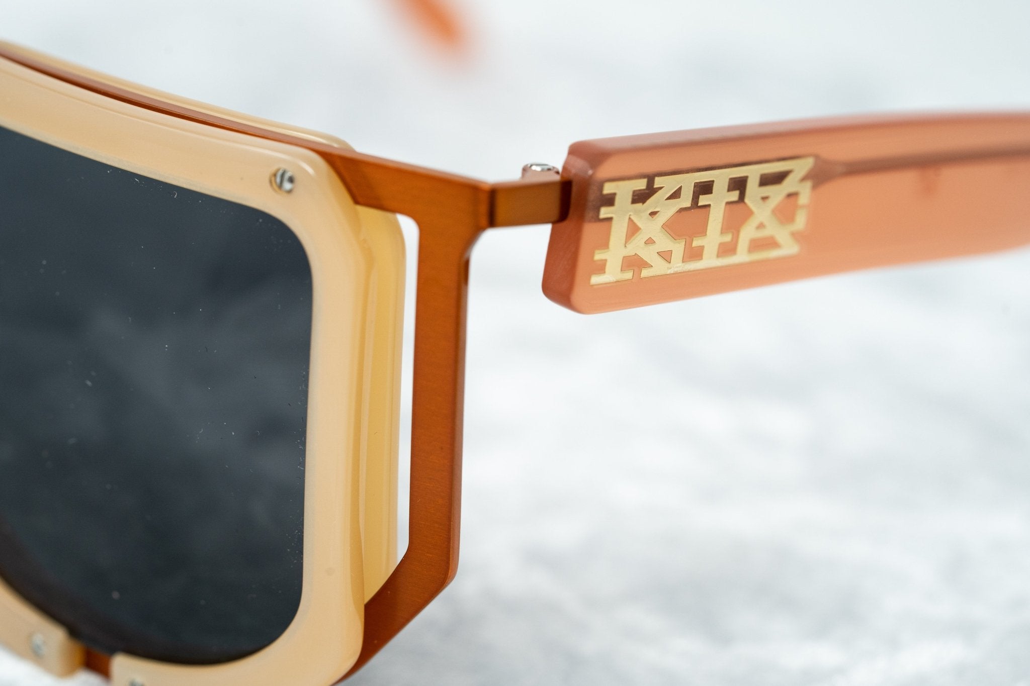 Kokon To Zai Sunglasses Special Beige Orange and Dark Grey KTZ16C1SUN-GR8 Sunglasses