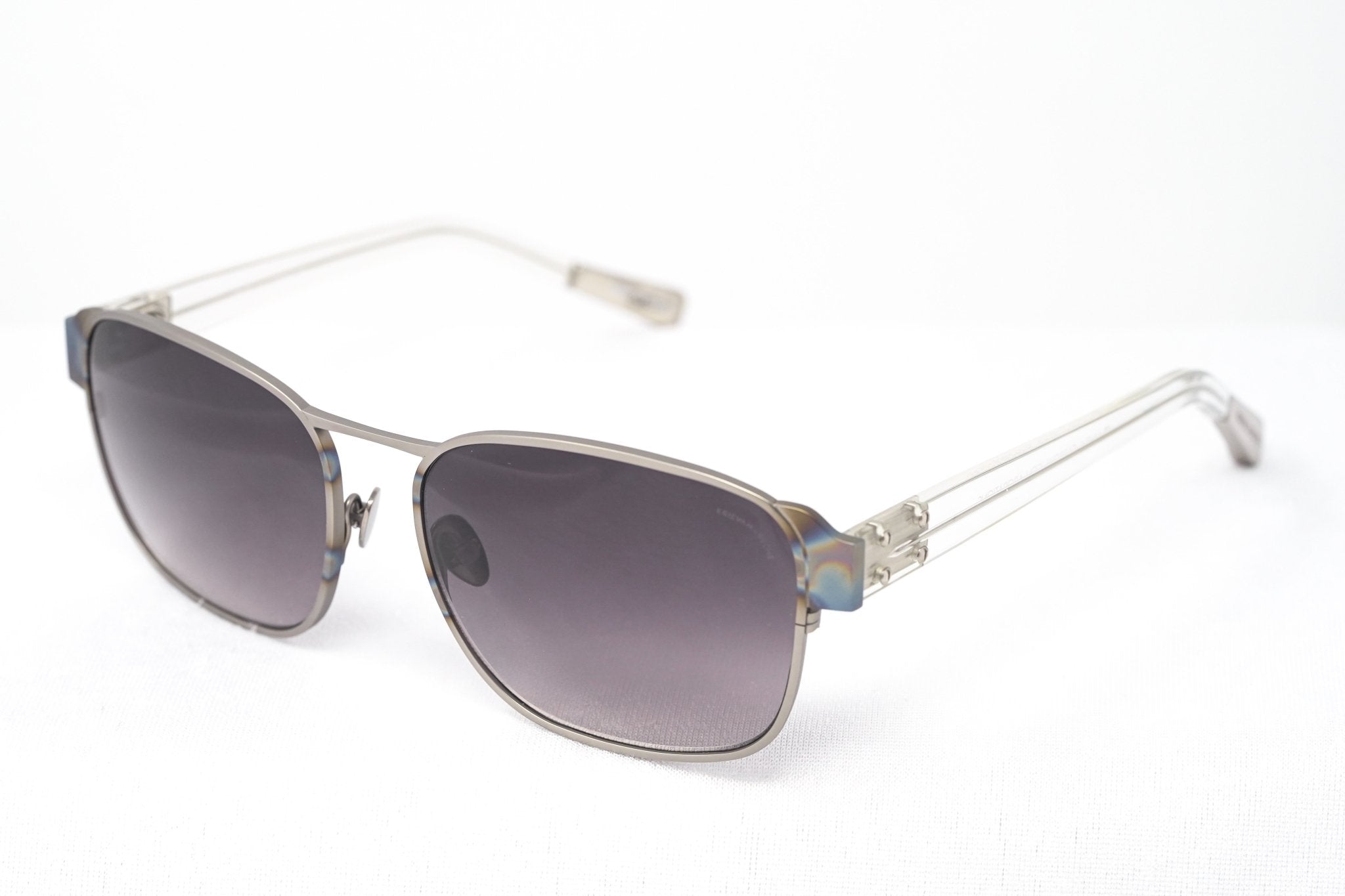 Kris Van Assche Sunglasses D-Frame Iridescent Silver and Purple-GR8 Sunglasses