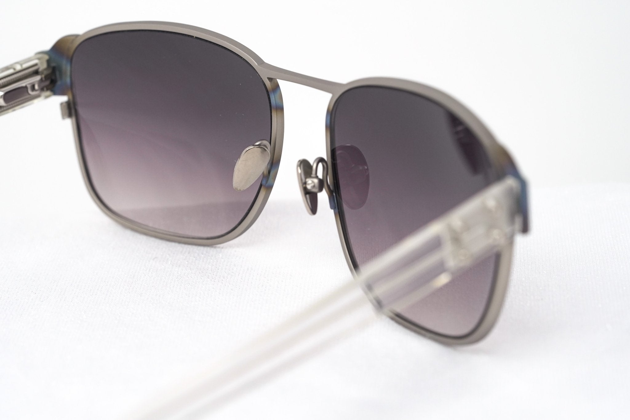 Kris Van Assche Sunglasses D-Frame Iridescent Silver and Purple-GR8 Sunglasses