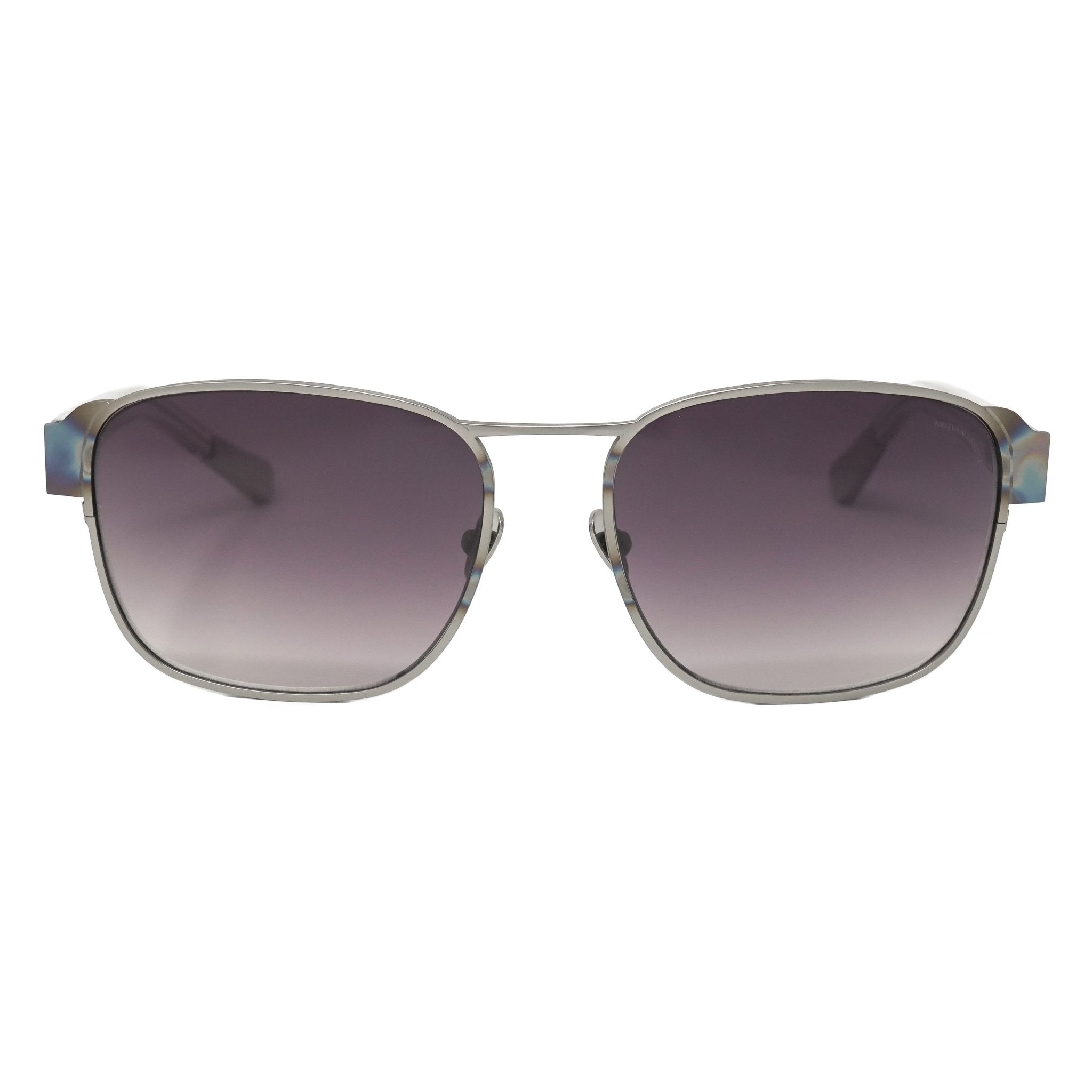 Kris Van Assche Sunglasses D-Frame Iridescent Silver and Purple-GR8 Sunglasses