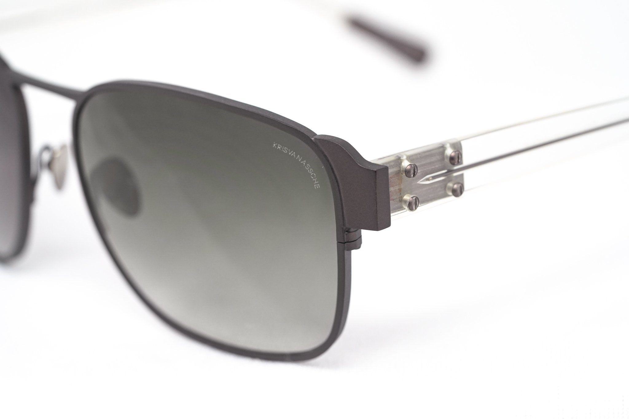 Kris Van Assche Sunglasses D-Frame Matt Brown and Grey-GR8 Sunglasses