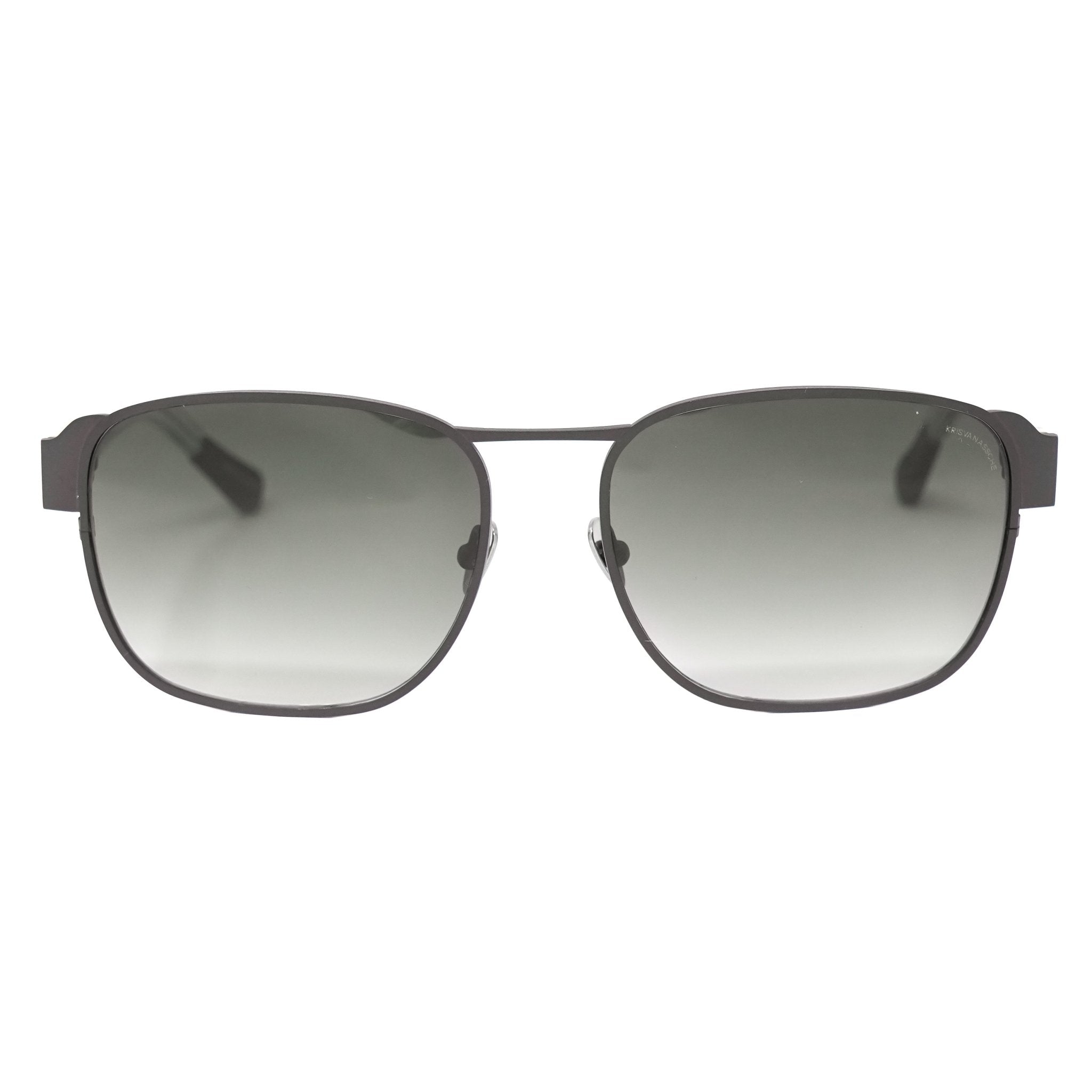 Kris Van Assche Sunglasses D-Frame Matt Brown and Grey