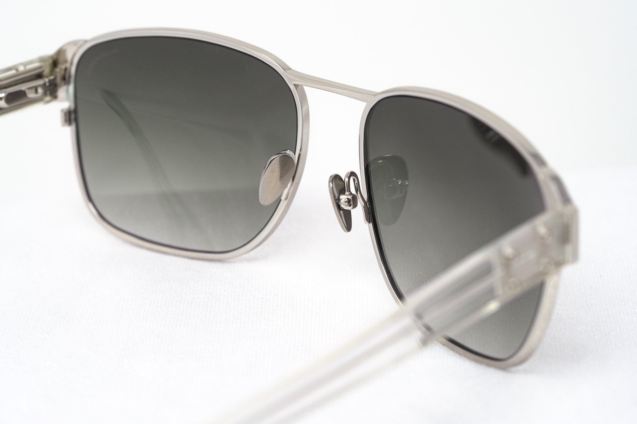 Kris Van Assche Sunglasses D-Frame Silver and Grey-GR8 Sunglasses