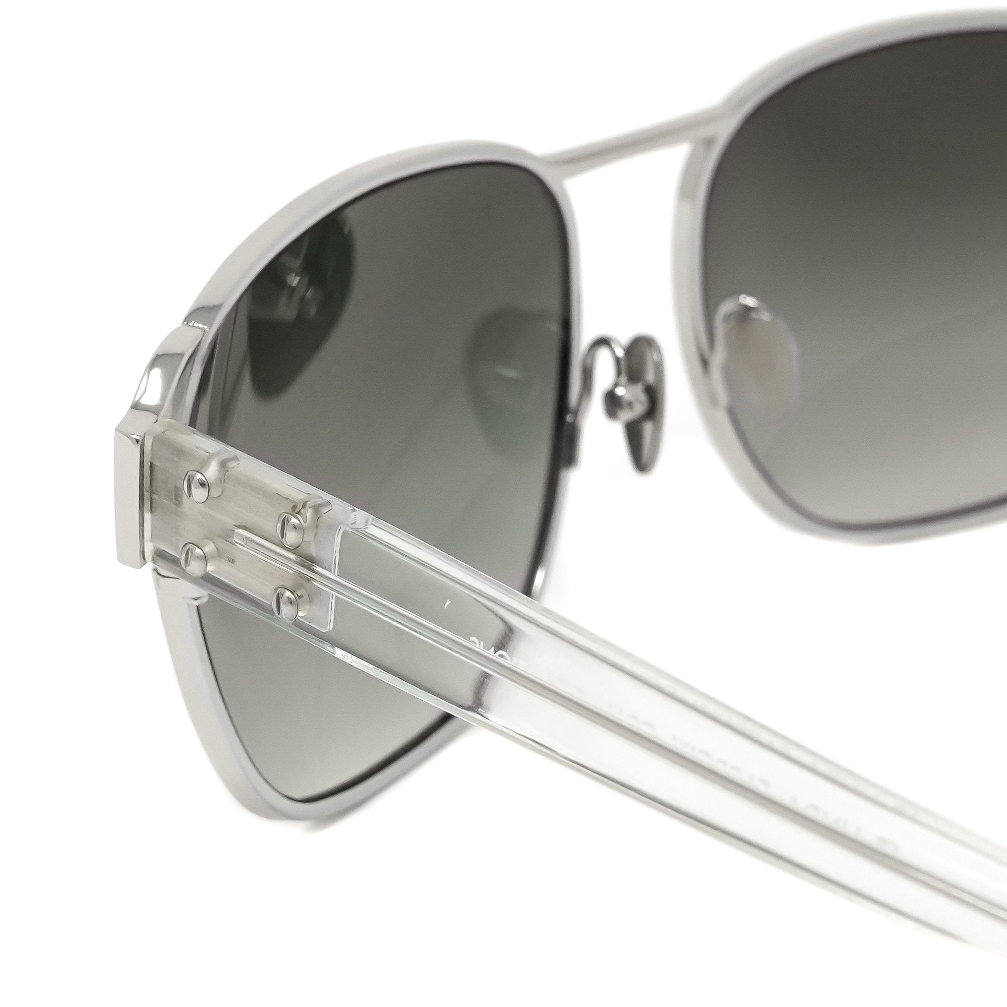 Kris Van Assche Sunglasses D-Frame Silver and Grey-GR8 Sunglasses