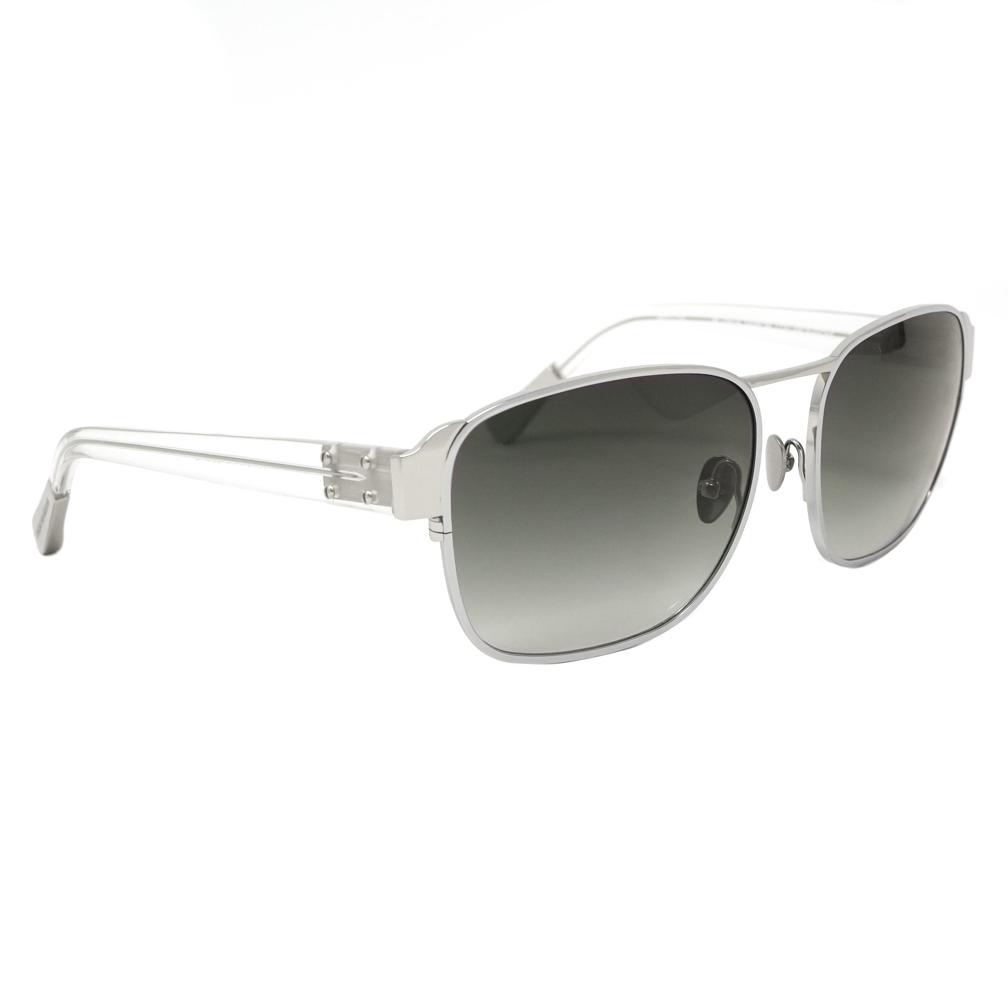 Kris Van Assche Sunglasses D-Frame Silver and Grey-GR8 Sunglasses