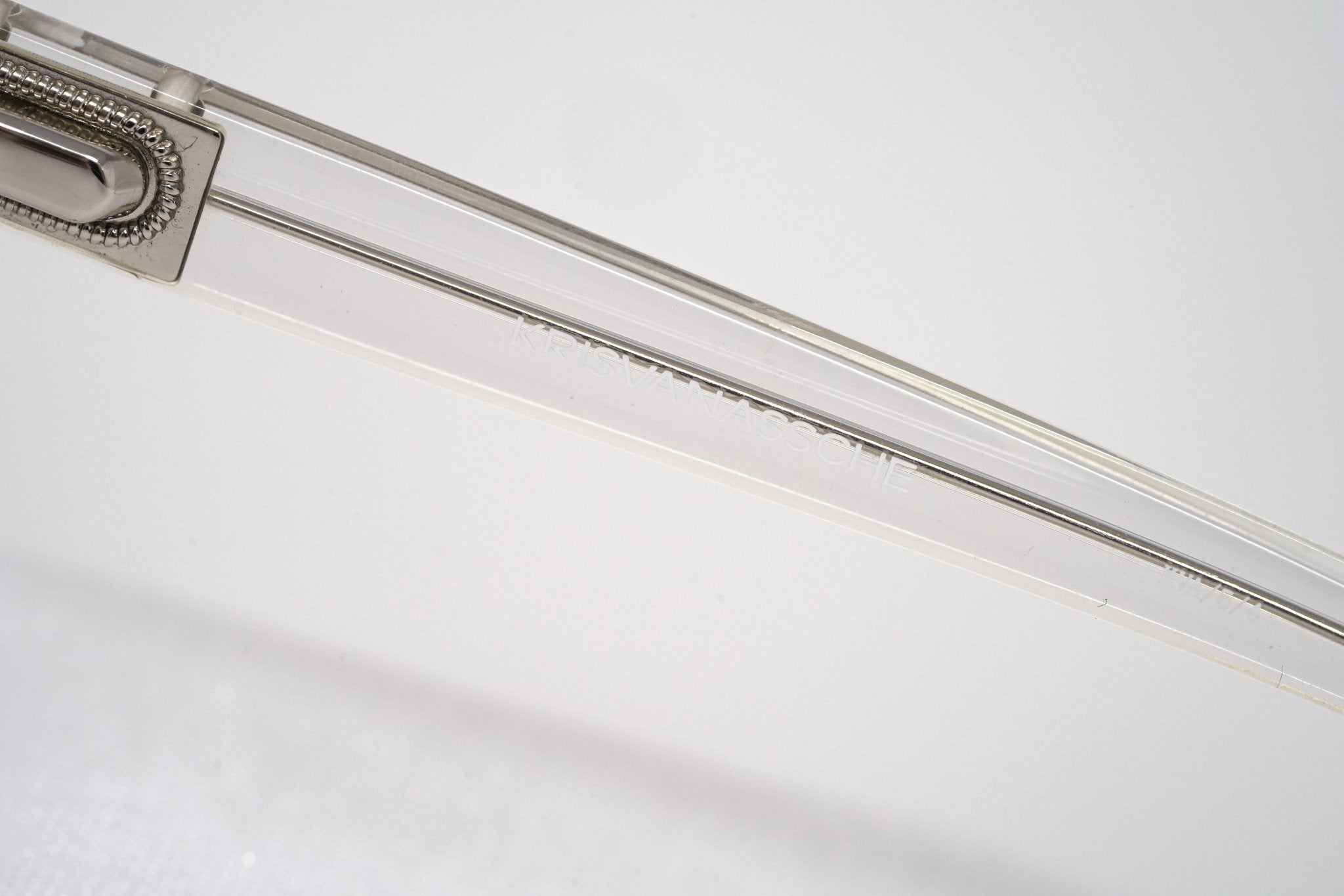 Kris Van Assche Sunglasses D-Frame Silver and Grey-GR8 Sunglasses