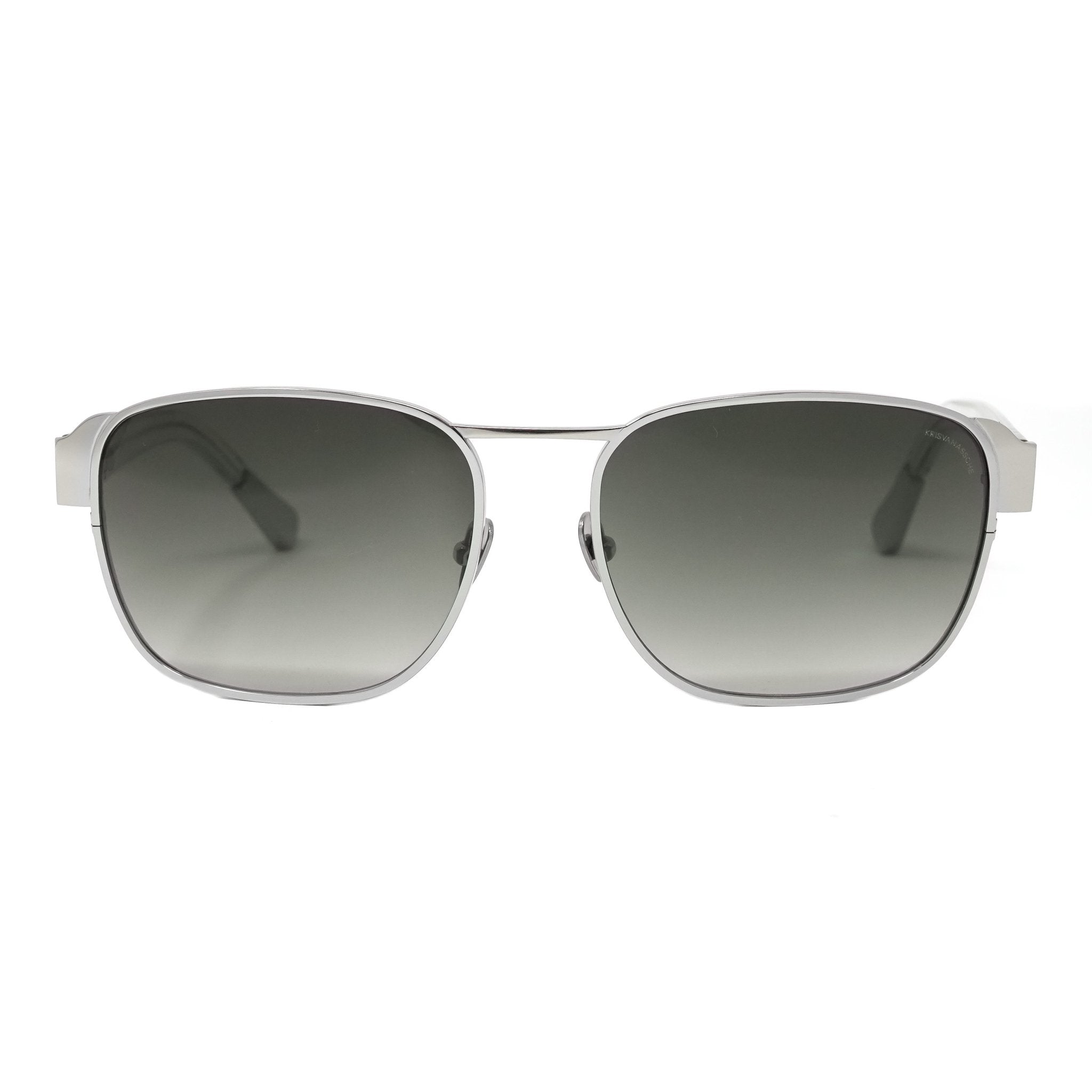 Kris Van Assche Sunglasses D-Frame Silver and Grey-GR8 Sunglasses