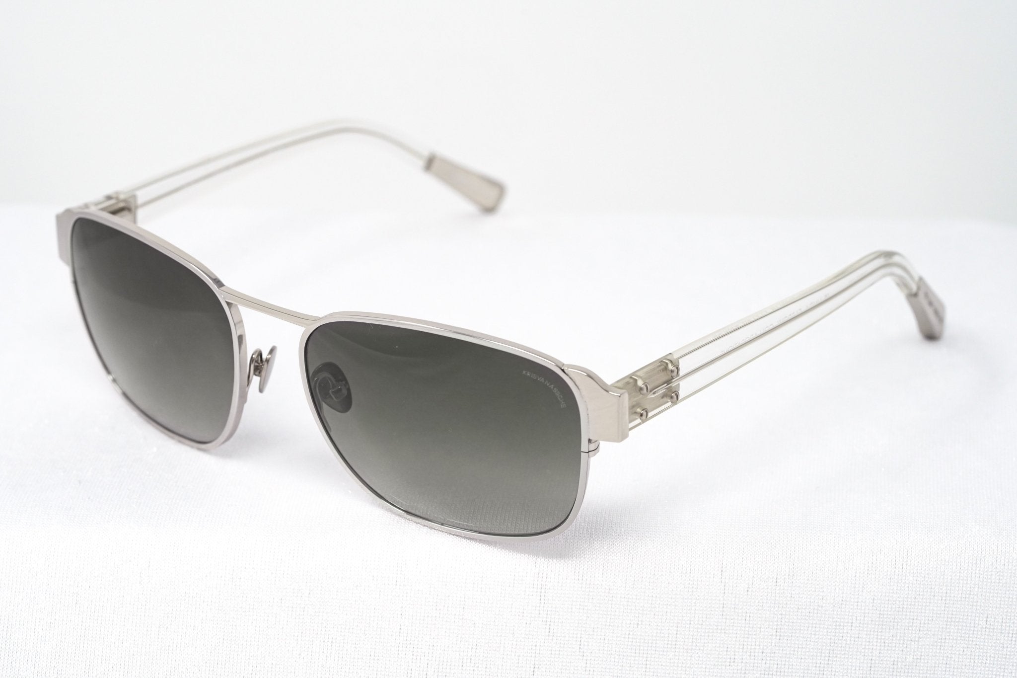 Kris Van Assche Sunglasses D-Frame Silver and Grey-GR8 Sunglasses