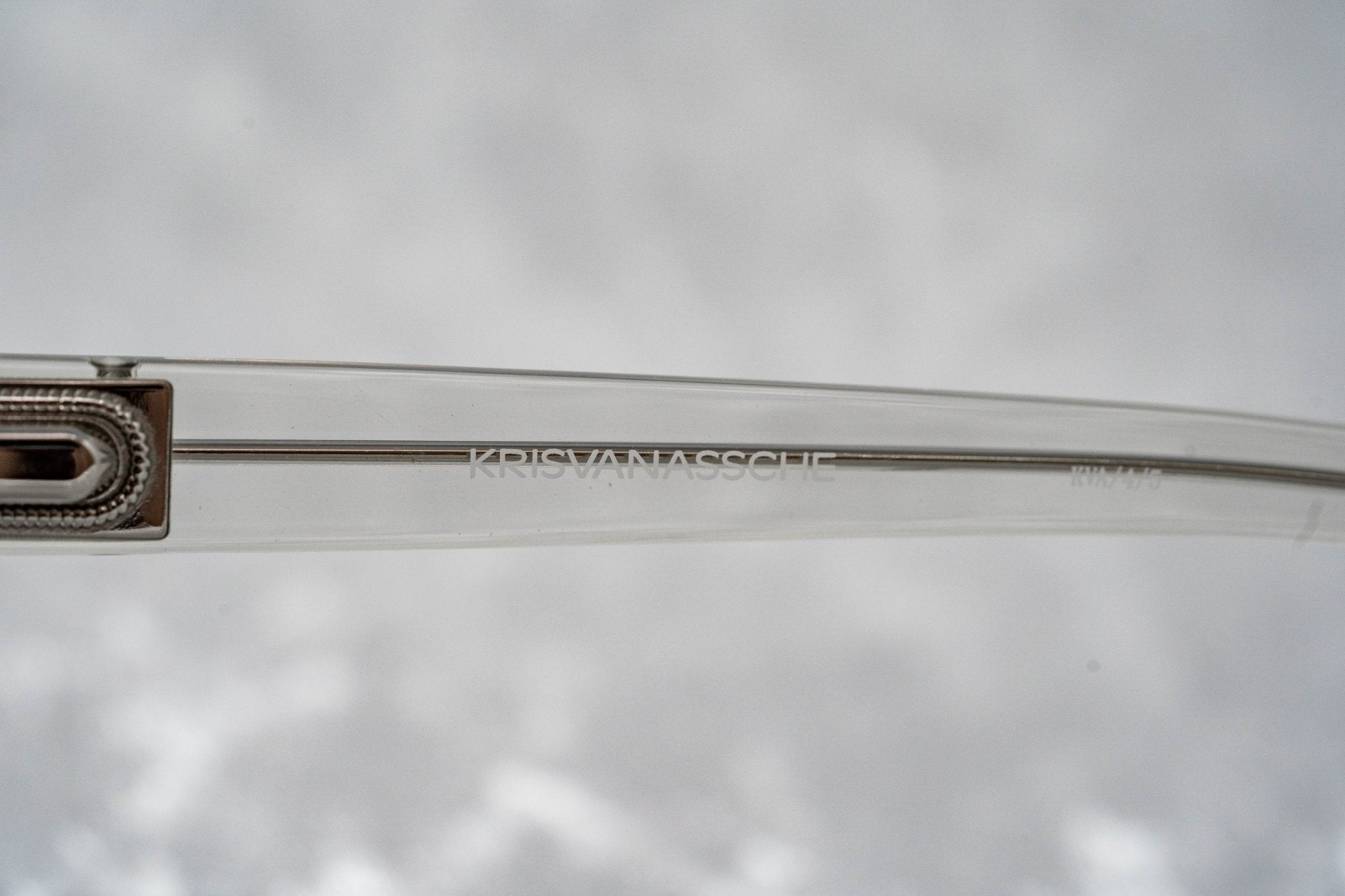 Kris Van Assche Sunglasses Round Burnt Silver and Grey-GR8 Sunglasses