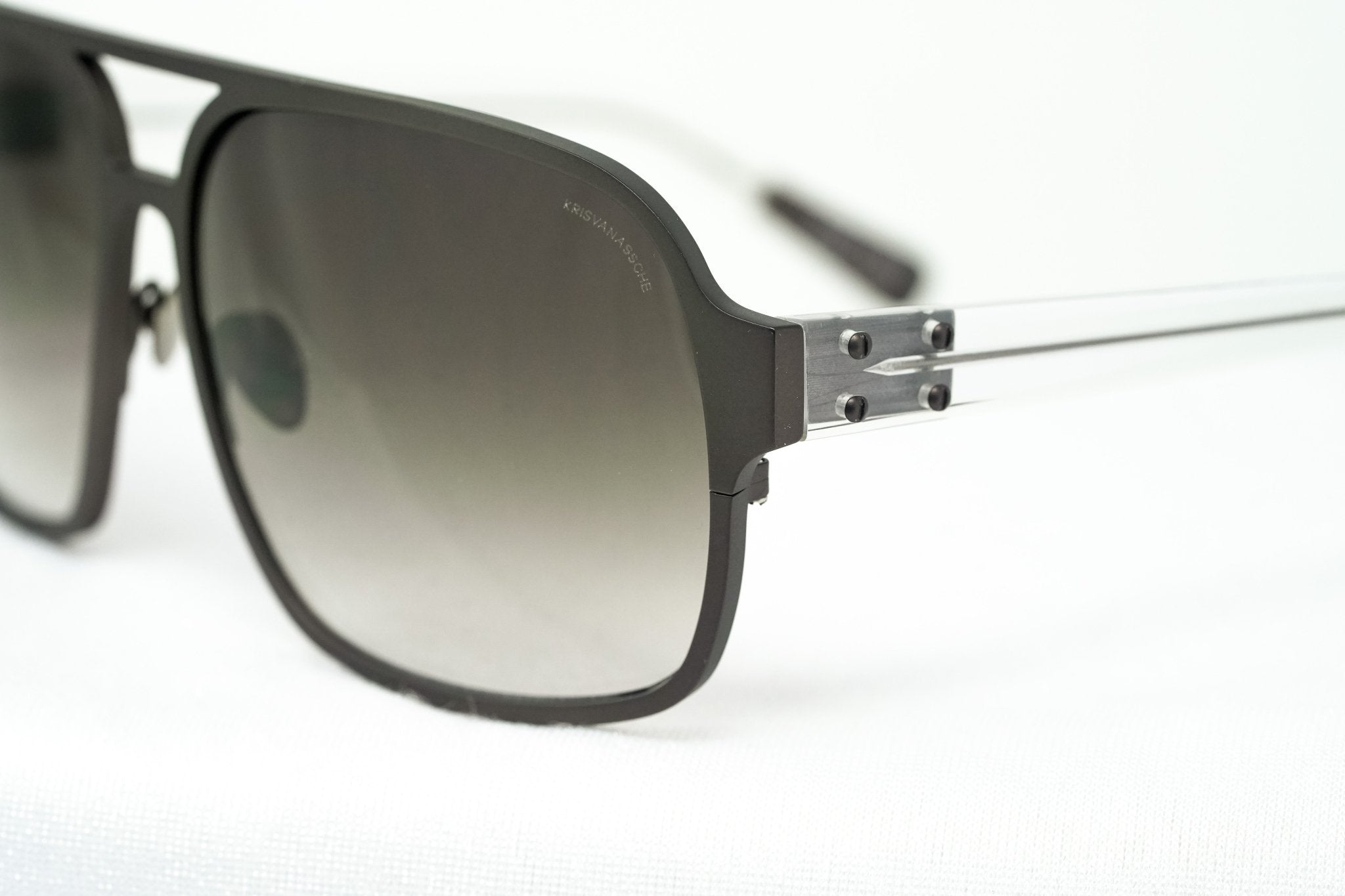 Kris Van Assche Sunglasses Rectangular Brown and Grey-GR8 Sunglasses