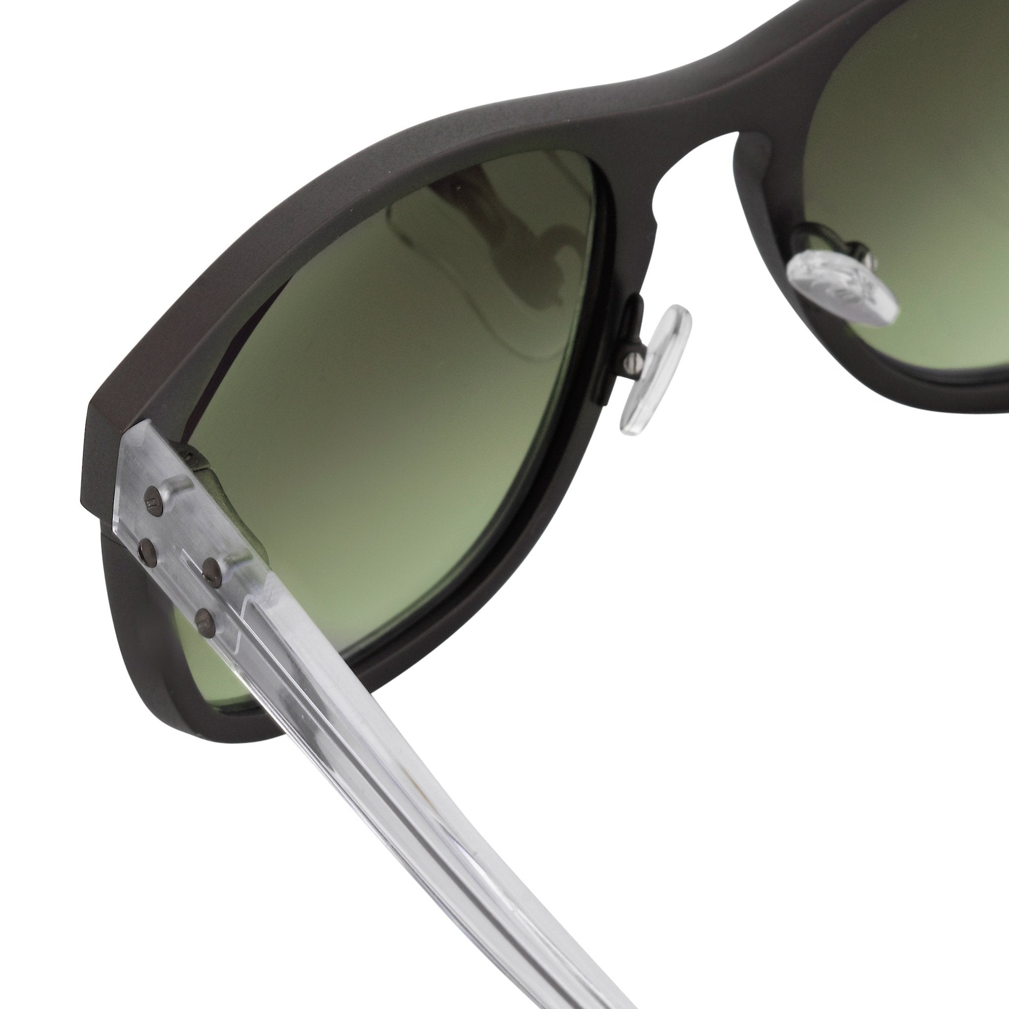 Kris Van Assche Sunglasses D-Frame Matte Brown and Green-GR8 Sunglasses