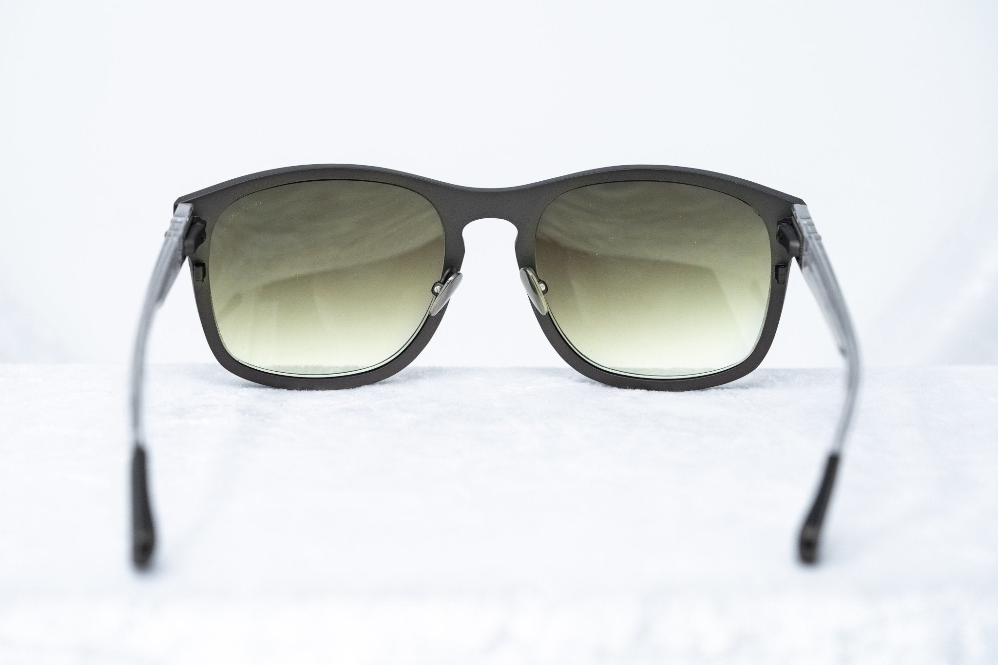 Kris Van Assche Sunglasses D-Frame Matte Brown and Green-GR8 Sunglasses
