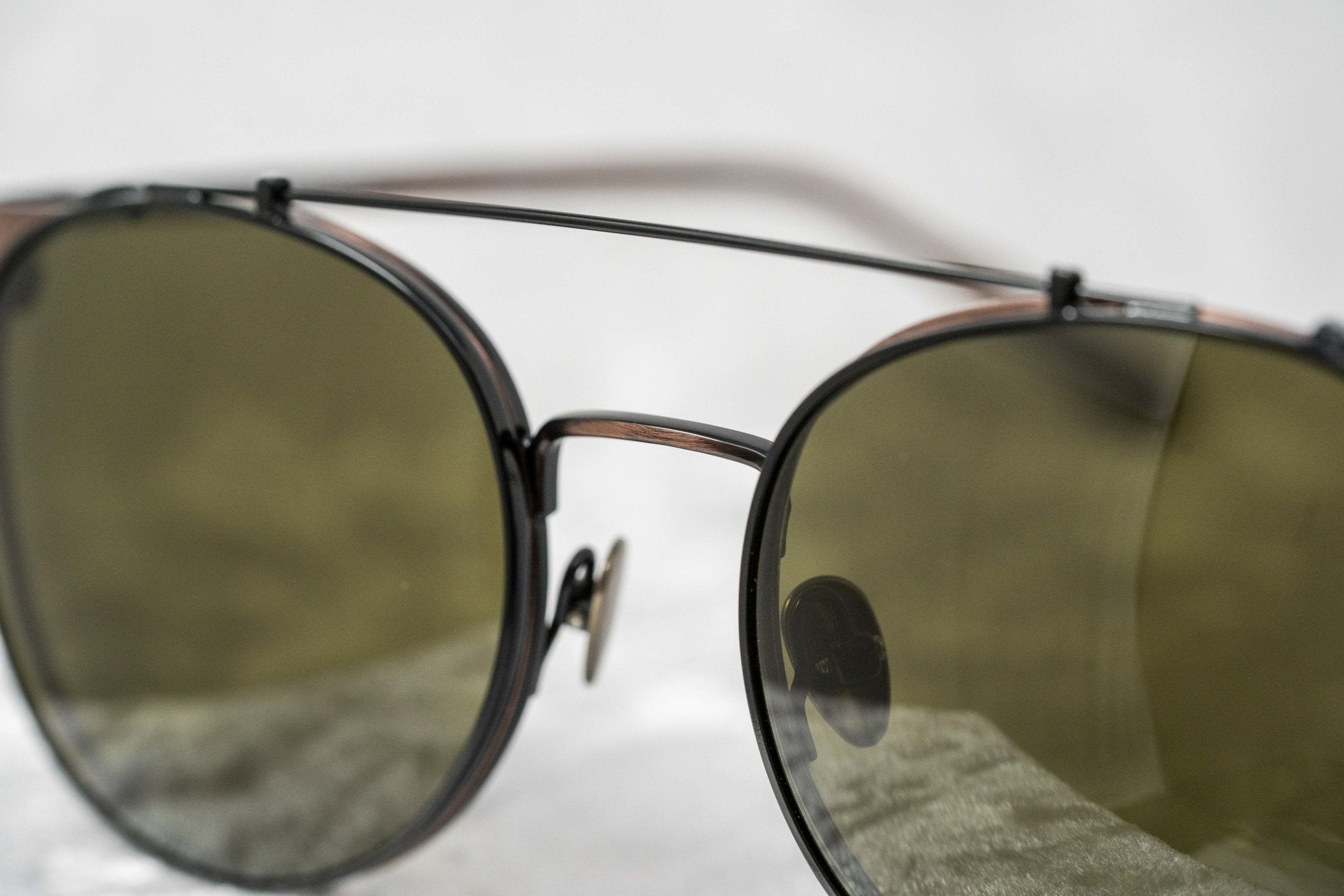 Kris Van Assche Sunglasses Round Shiny Black Bronze and Grey-GR8 Sunglasses