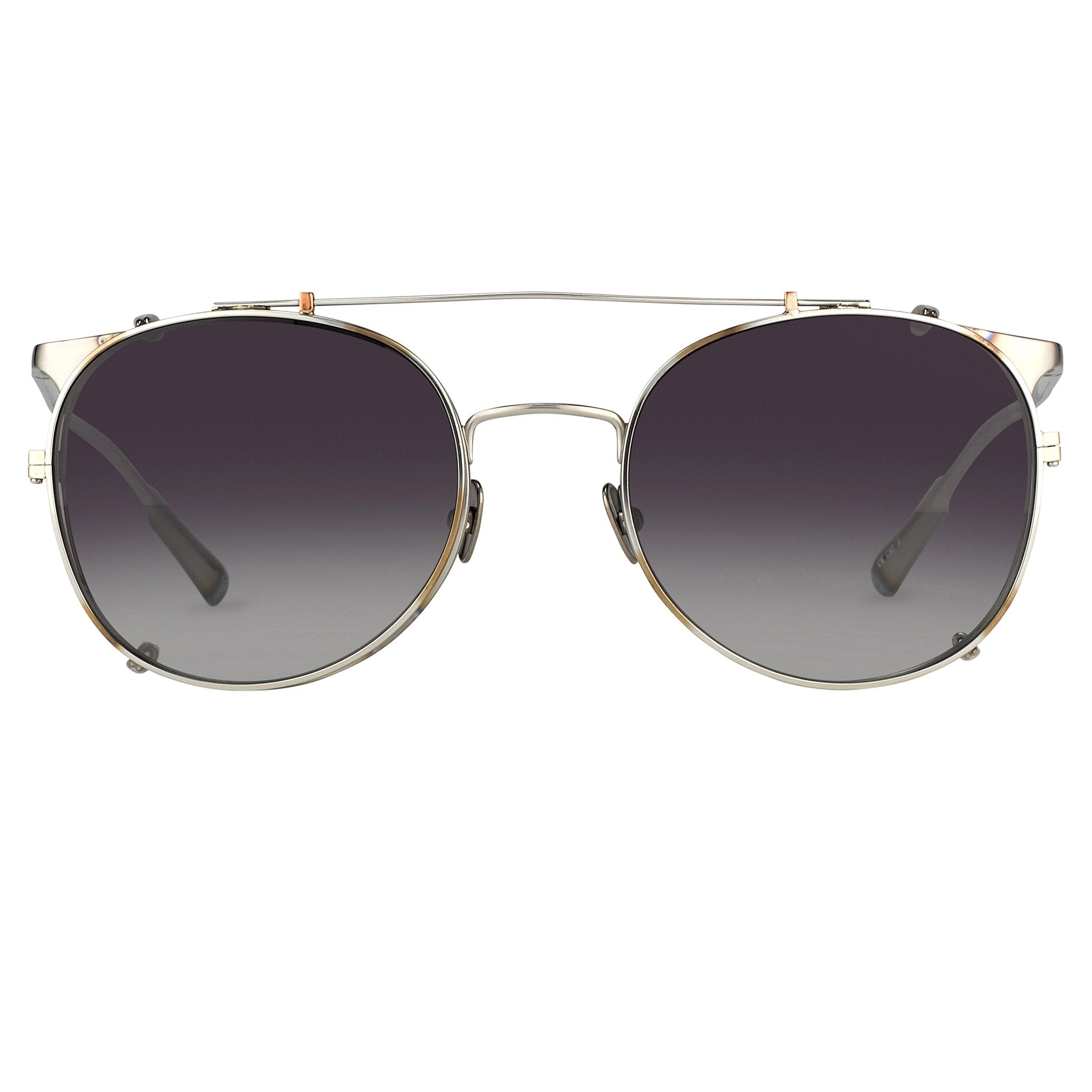 Kris Van Assche Sunglasses Round Burnt Silver and Grey Graduated-GR8 Sunglasses