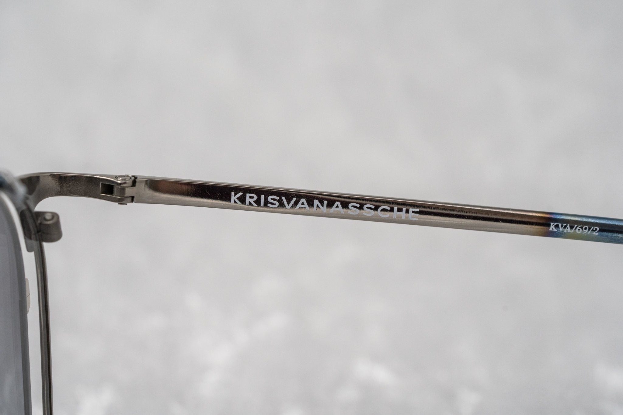 Kris Van Assche Sunglasses Round Burnt Silver and Grey Graduated-GR8 Sunglasses