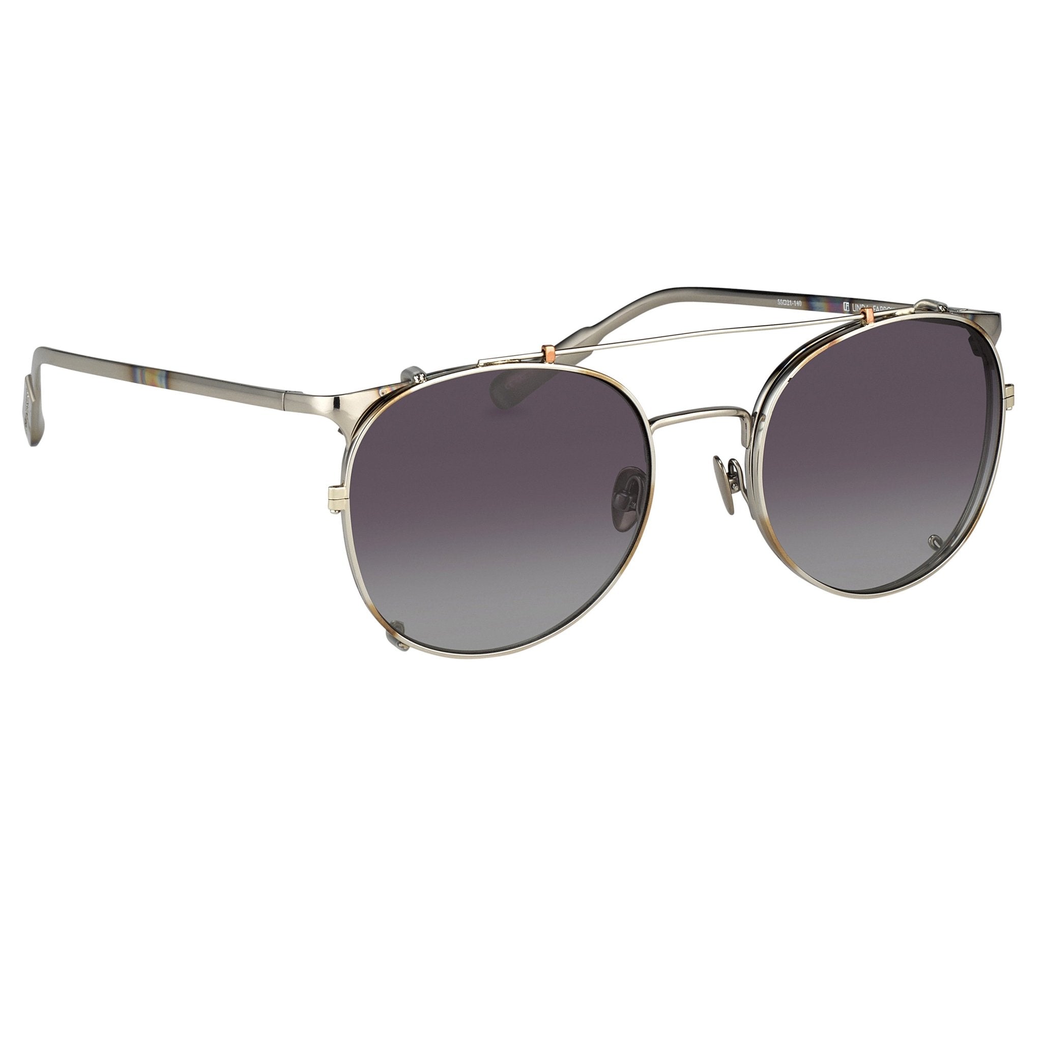 Kris Van Assche Sunglasses Round Burnt Silver and Grey Graduated-GR8 Sunglasses