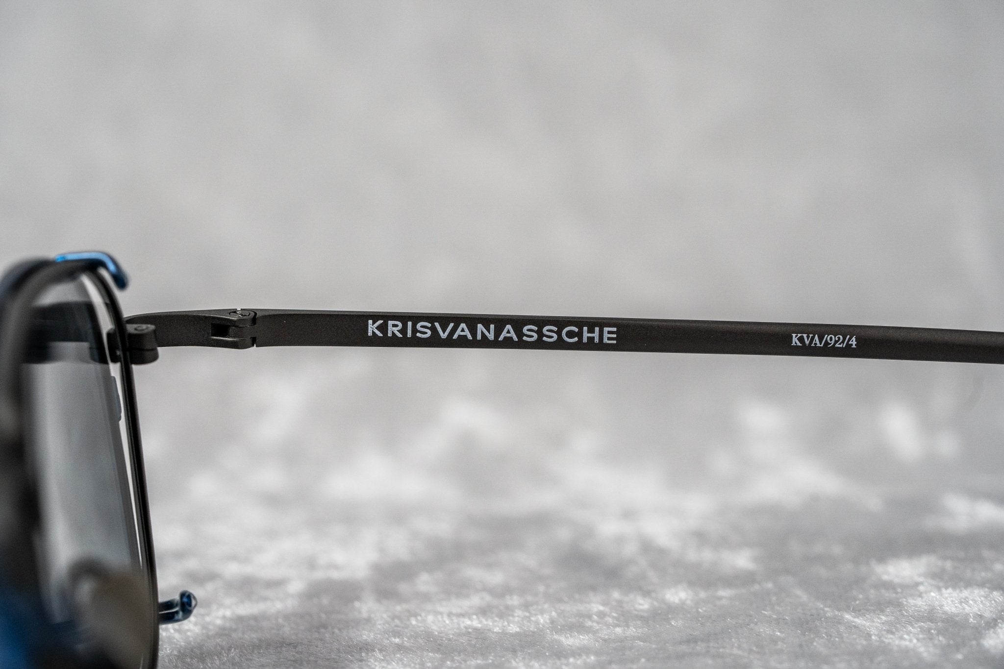 Kris Van Assche Sunglasses Rectangular Matte Black and Blue-GR8 Sunglasses