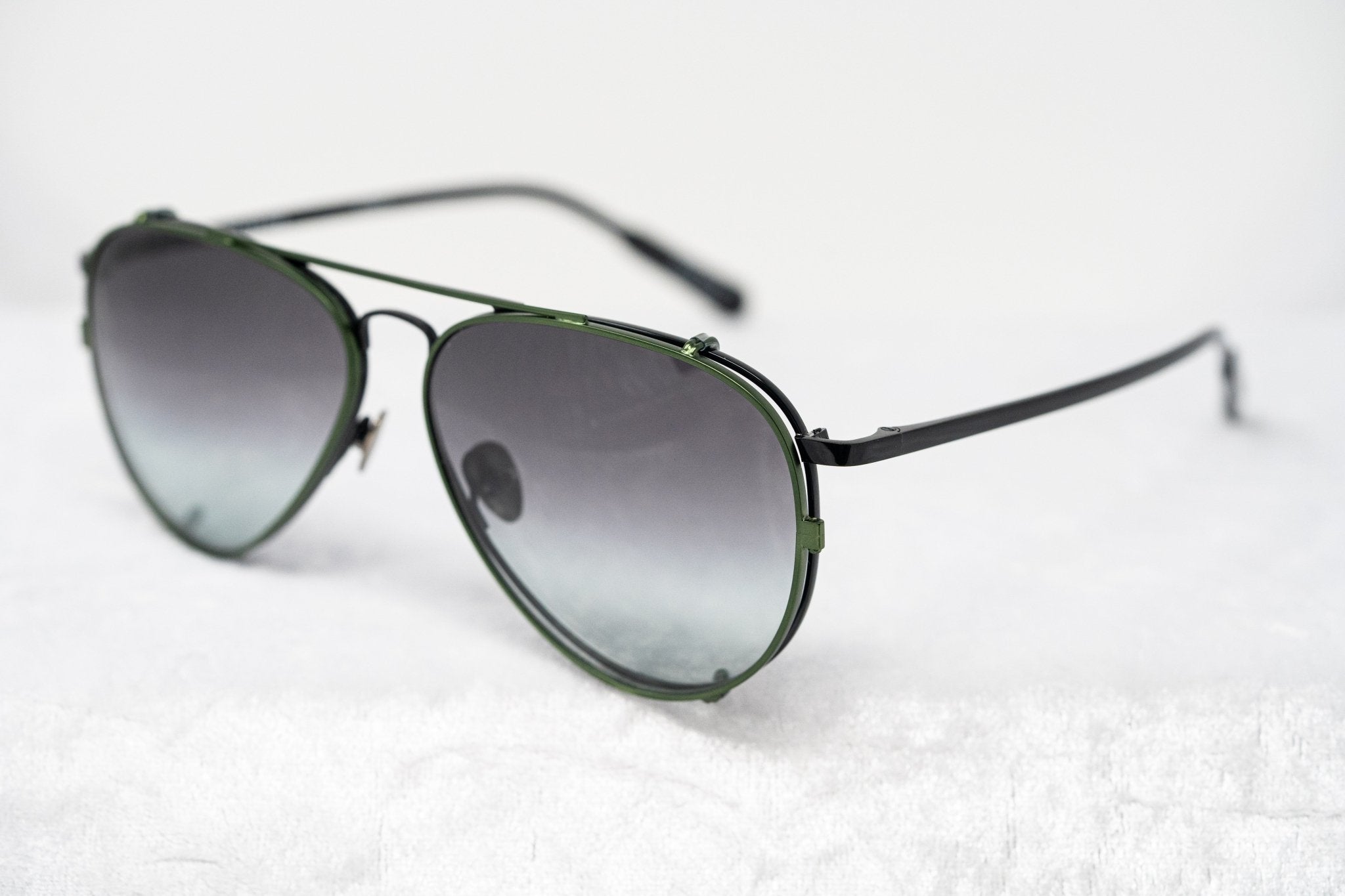 Kris Van Assche Sunglasses Green and Grey-GR8 Sunglasses