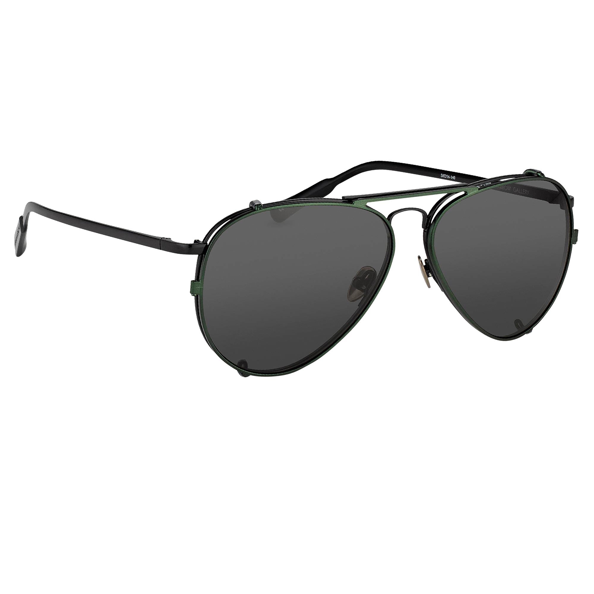 Kris Van Assche Sunglasses Green and Grey-GR8 Sunglasses