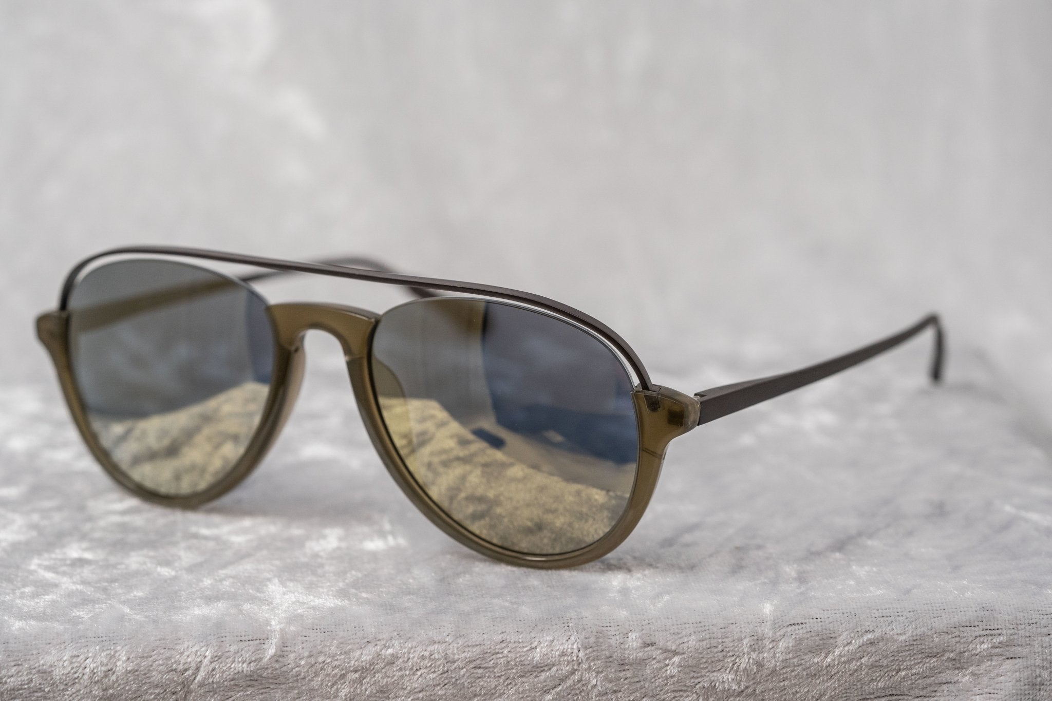 Kris Van Assche Sunglasses Khaki and Gold-GR8 Sunglasses