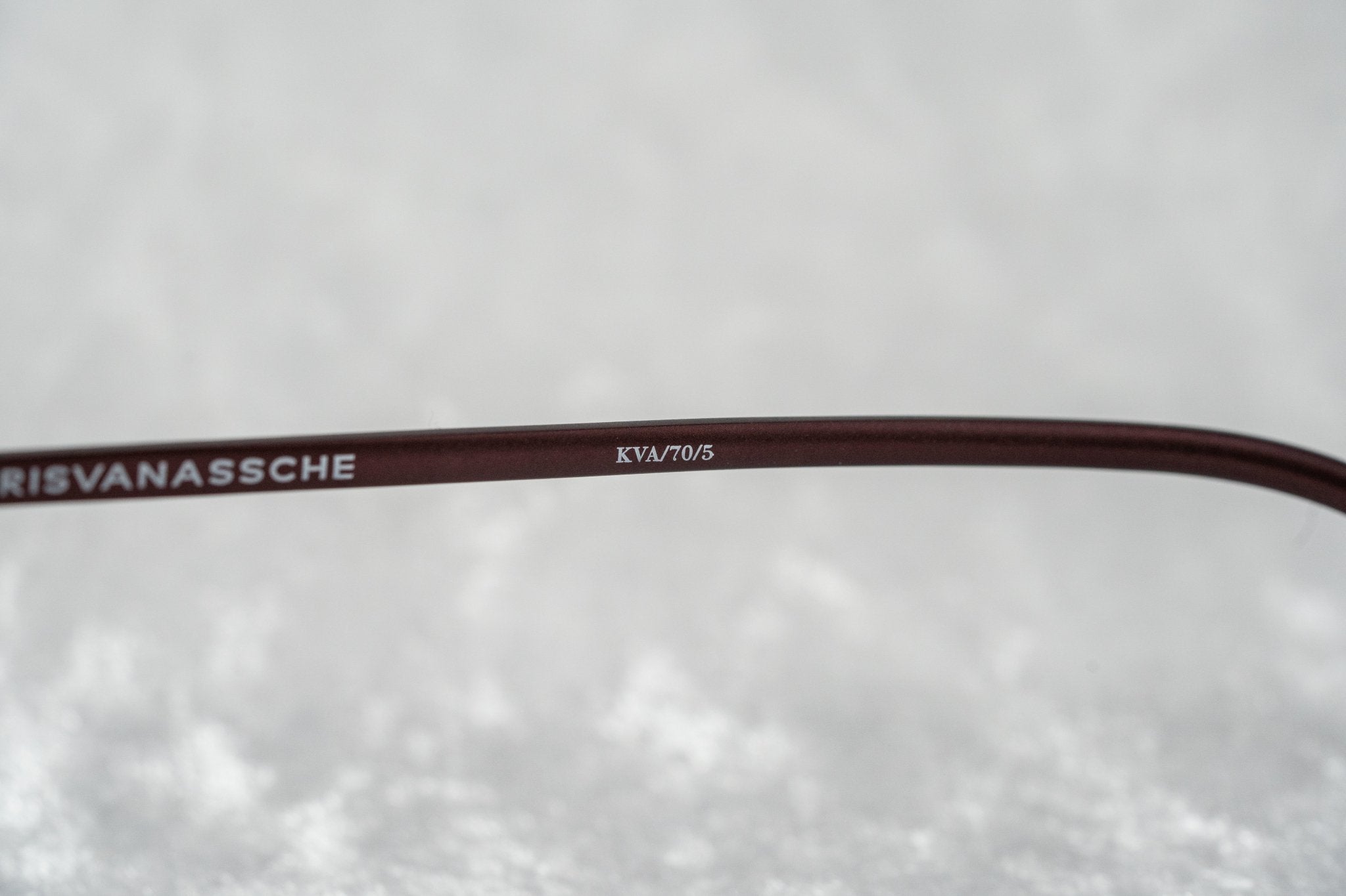 Kris Van Assche Sunglasses Round Burgundy and Green KVA70C5SUN-GR8 Sunglasses