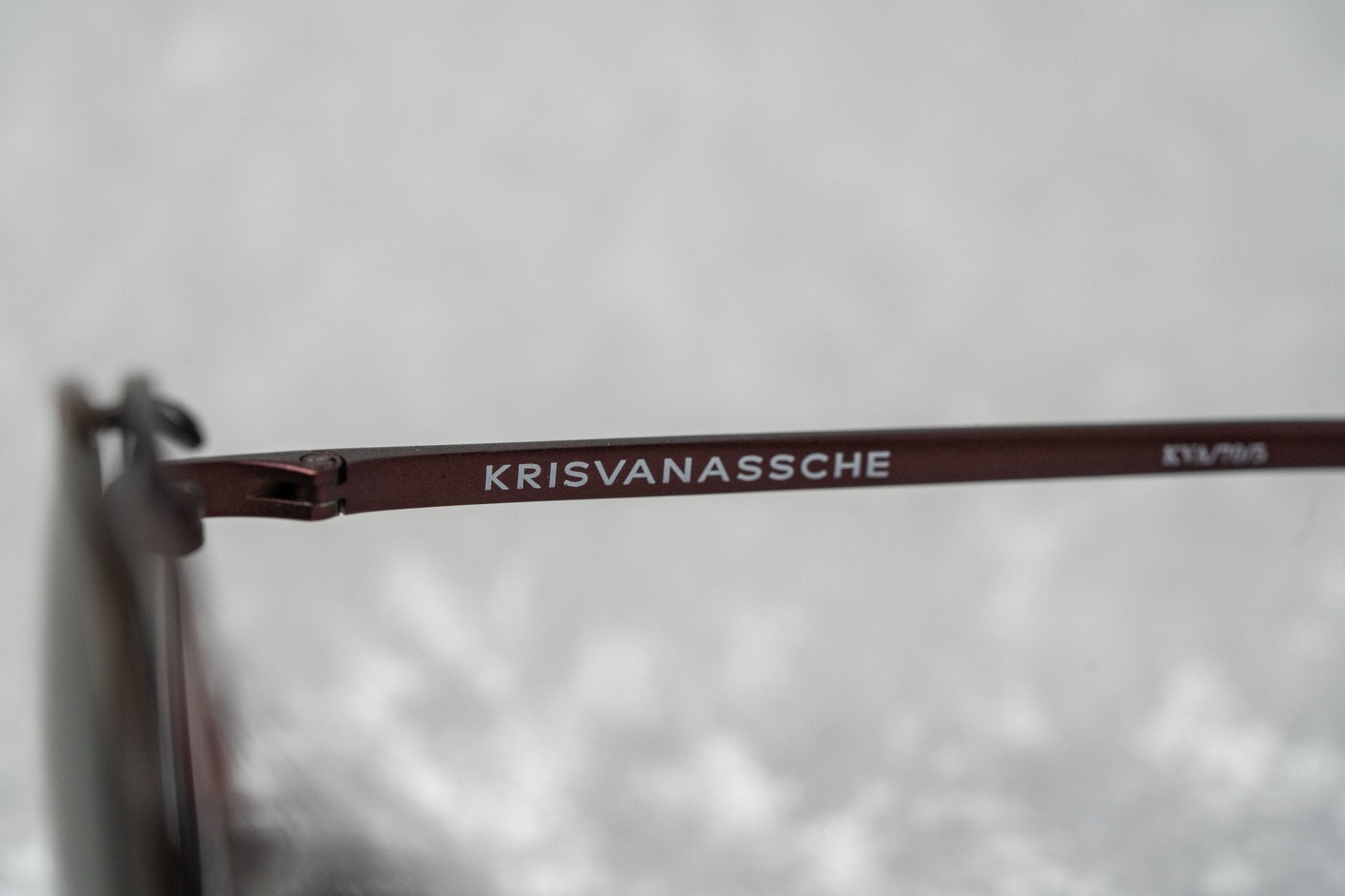 Kris Van Assche Sunglasses Round Burgundy and Green KVA70C5SUN-GR8 Sunglasses
