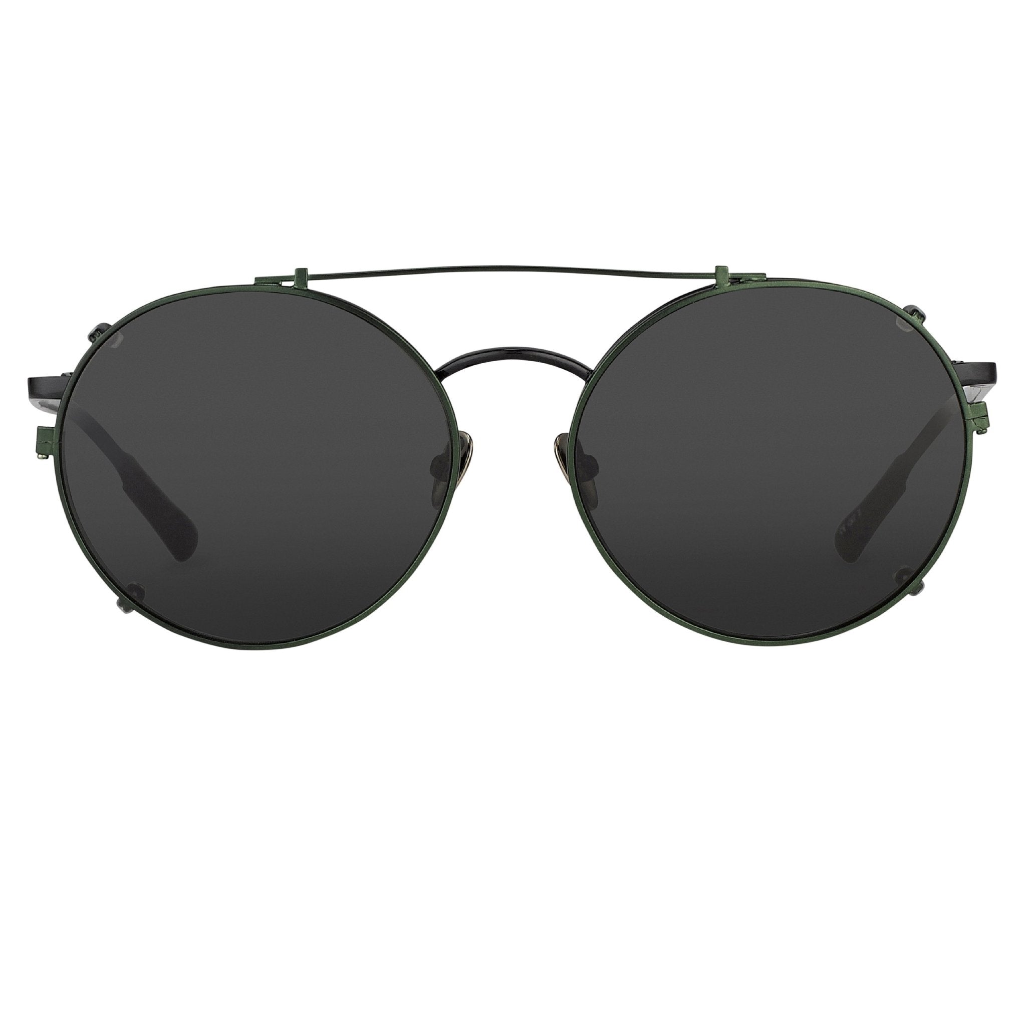 Kris Van Assche Sunglasses Round Black and Green KVA70C4SUN-GR8 Sunglasses