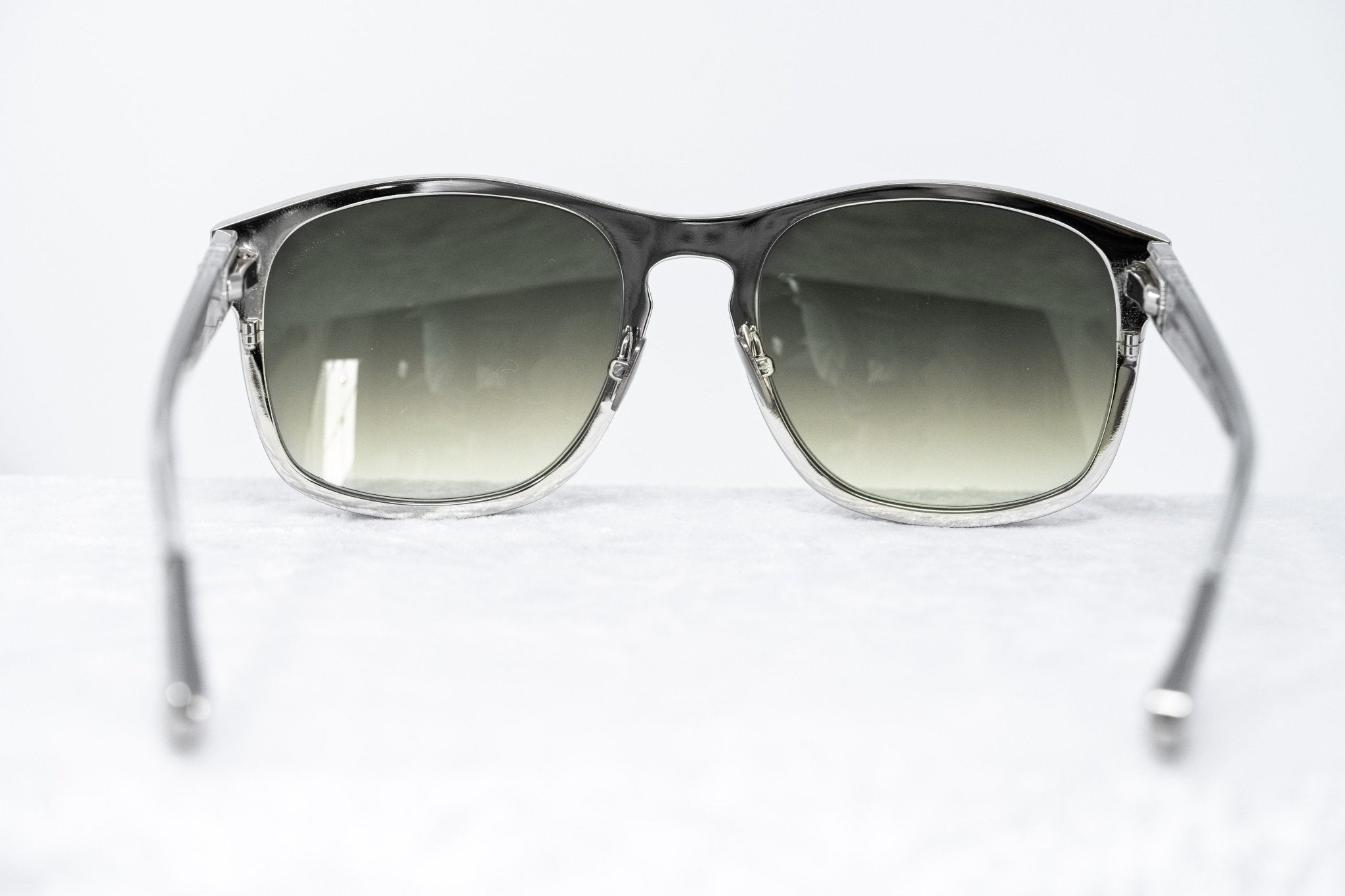 Kris Van Assche Sunglasses D-Frame Silver and Green-GR8 Sunglasses