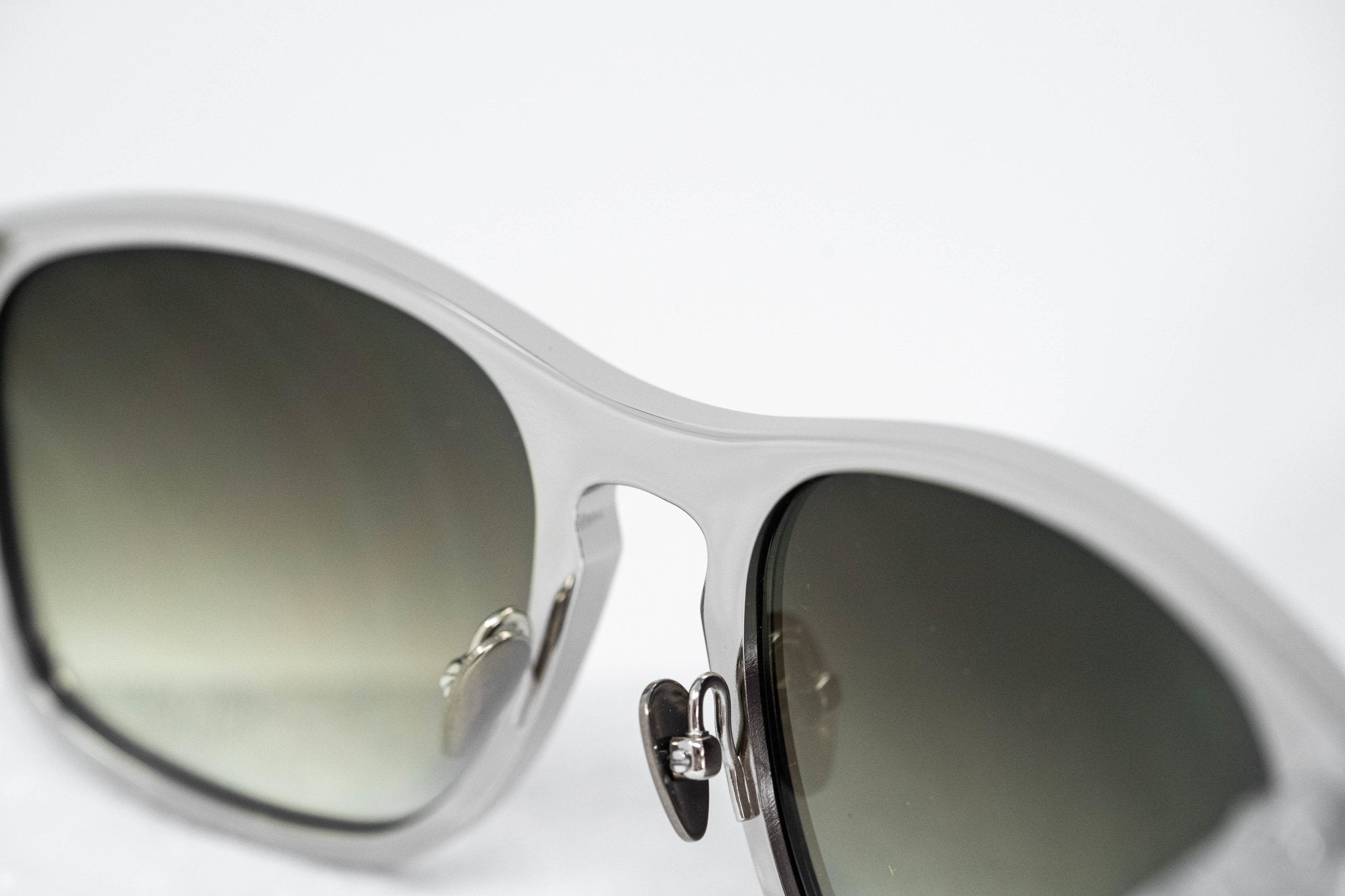Kris Van Assche Sunglasses D-Frame Silver and Green-GR8 Sunglasses