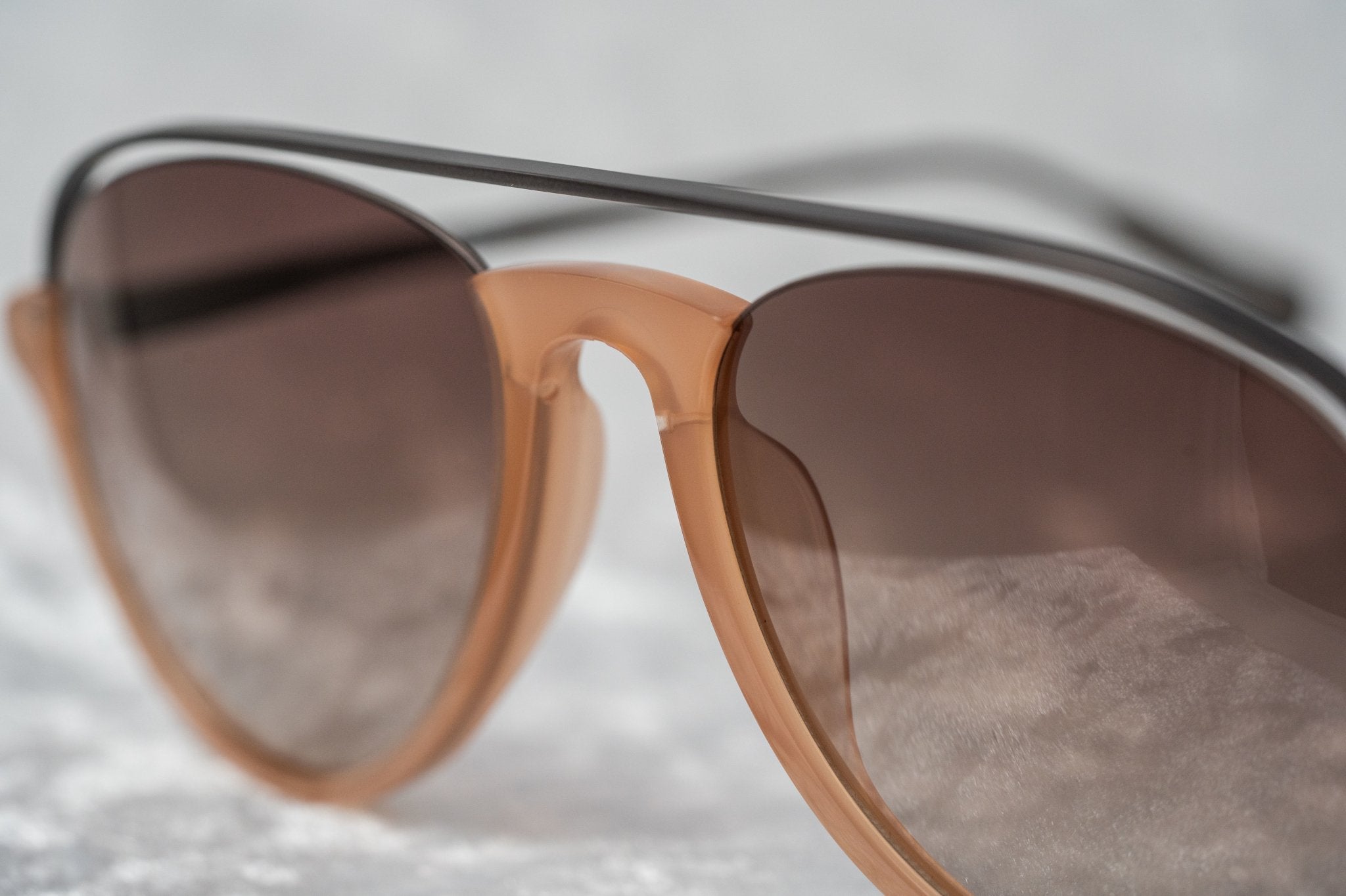 Kris Van Assche Sunglasses Peach and Brown-GR8 Sunglasses